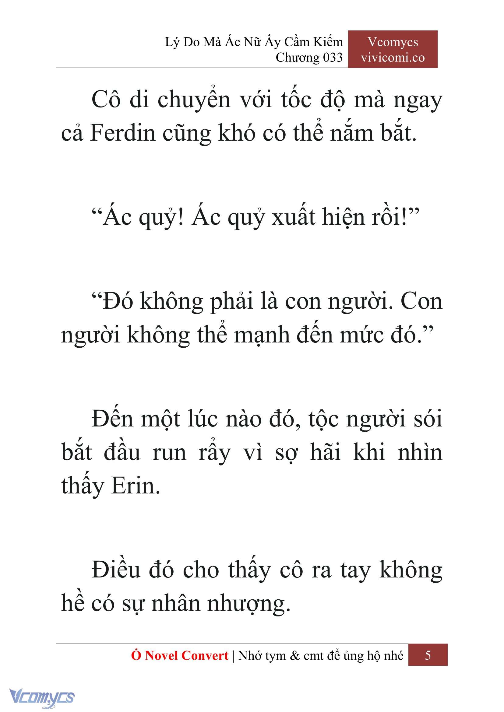 [Novel] Lý Do Mà Ác Nữ Ấy Cầm Kiếm Chap 33 - Next Chap 34