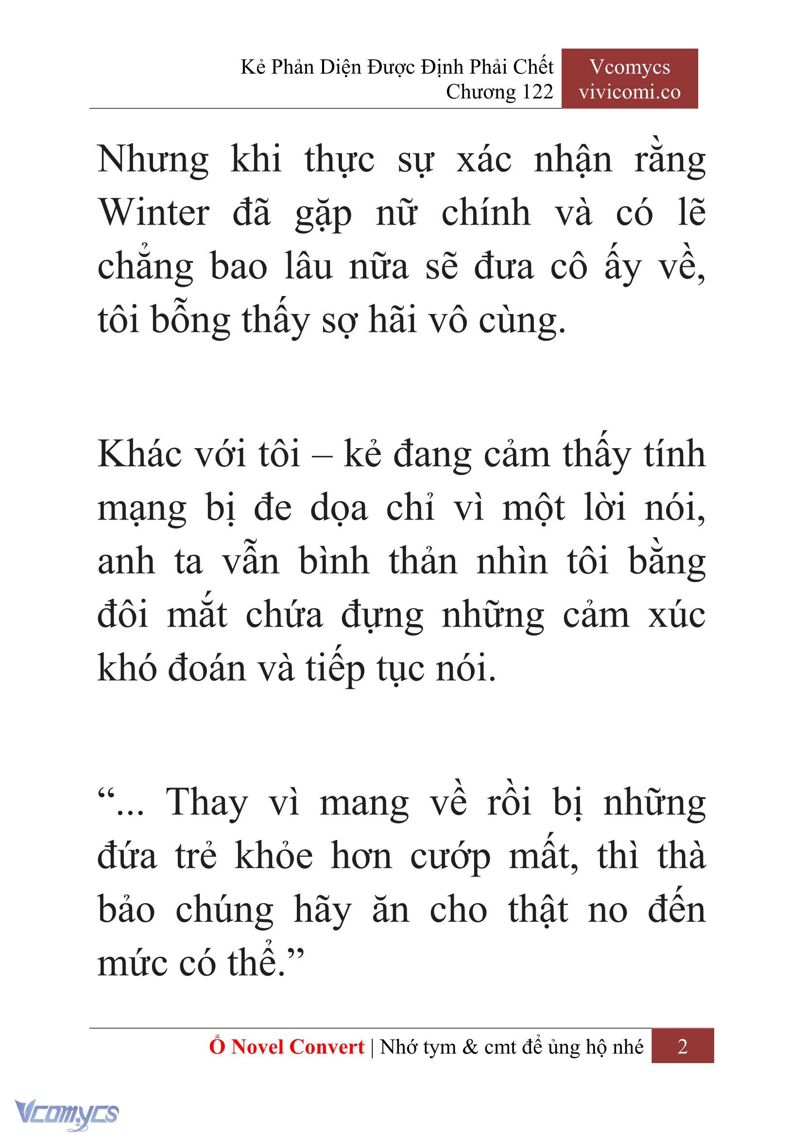 [Novel] Kẻ Phản Diện Được Định Phải Chết Chap 122 - Next Chap 123