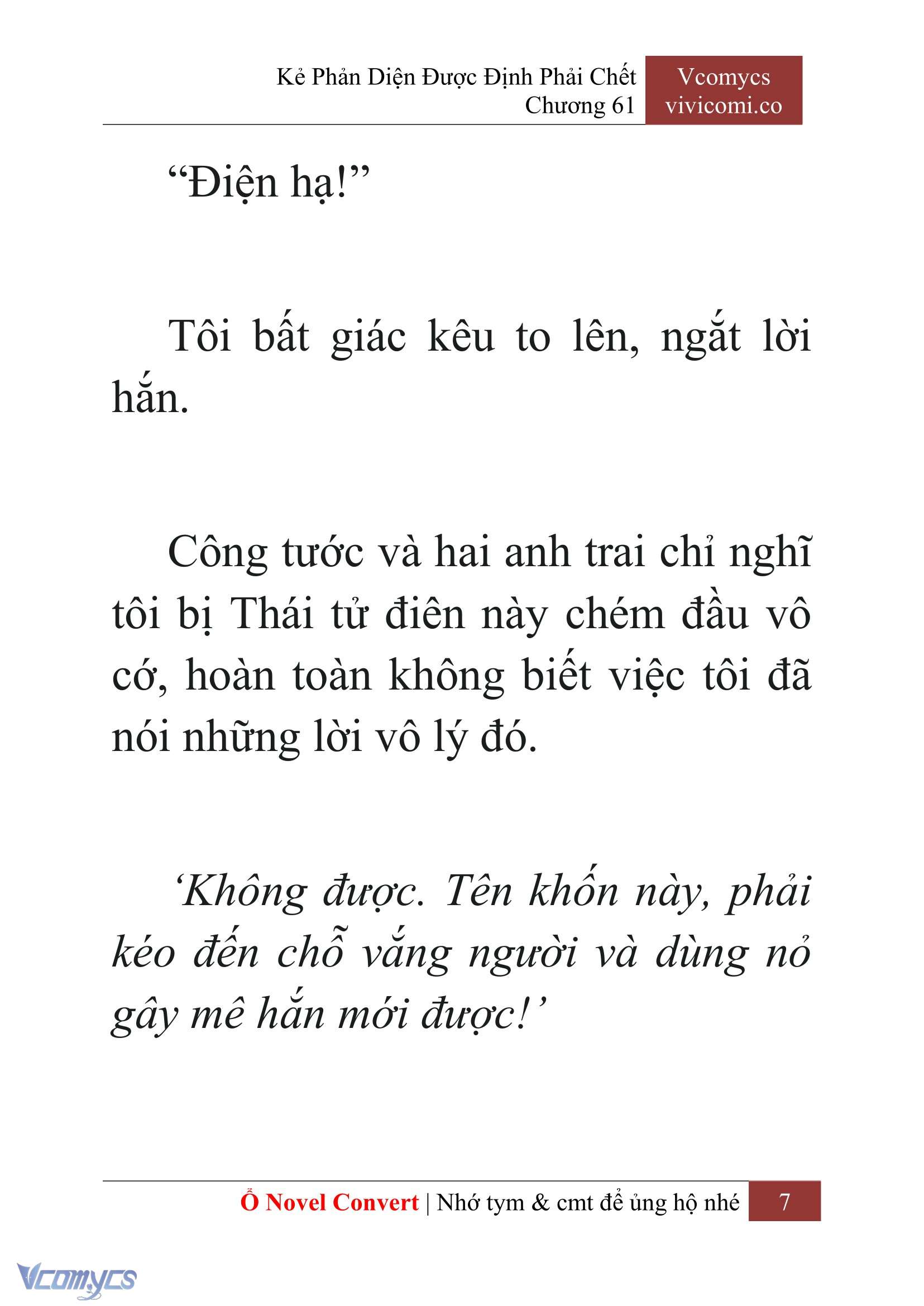 [Novel] Kẻ Phản Diện Được Định Phải Chết Chap 61 - Next Chap 62