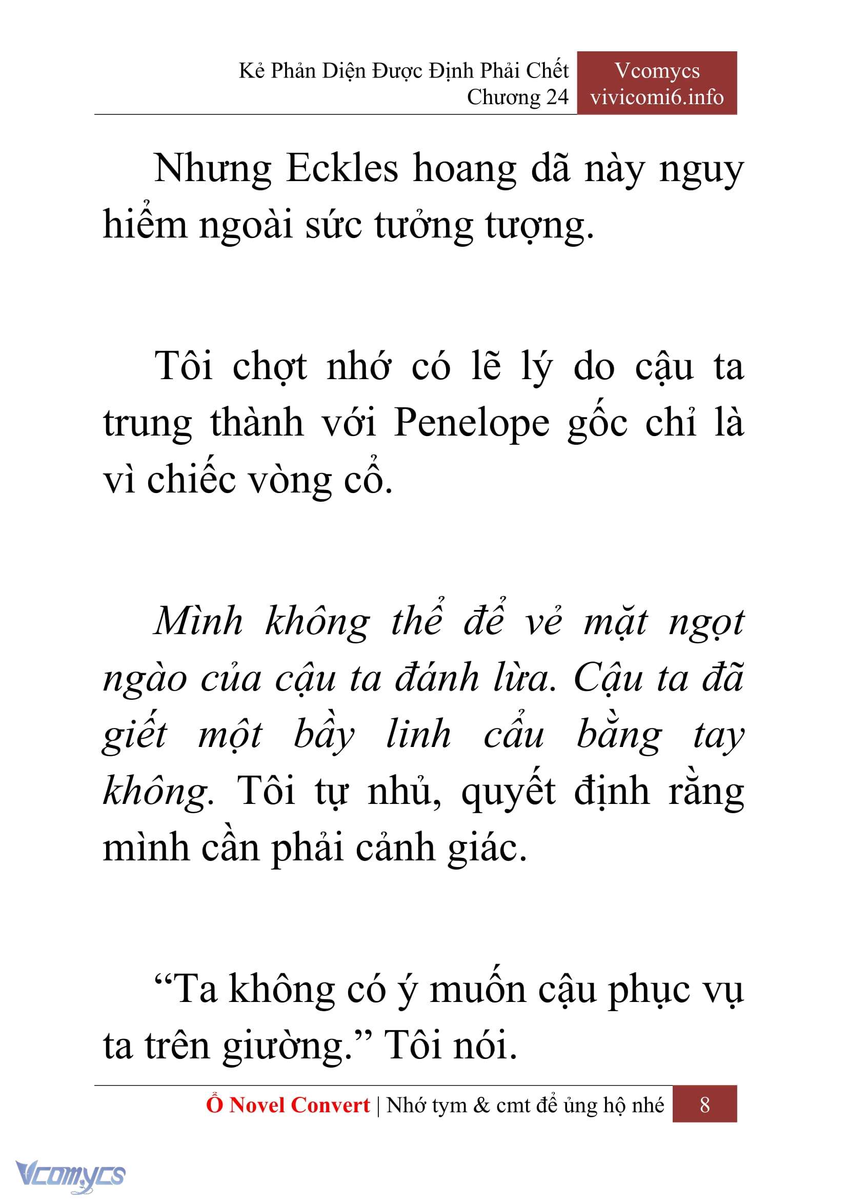 [Novel] Kẻ Phản Diện Được Định Phải Chết Chap 24 - Trang 2