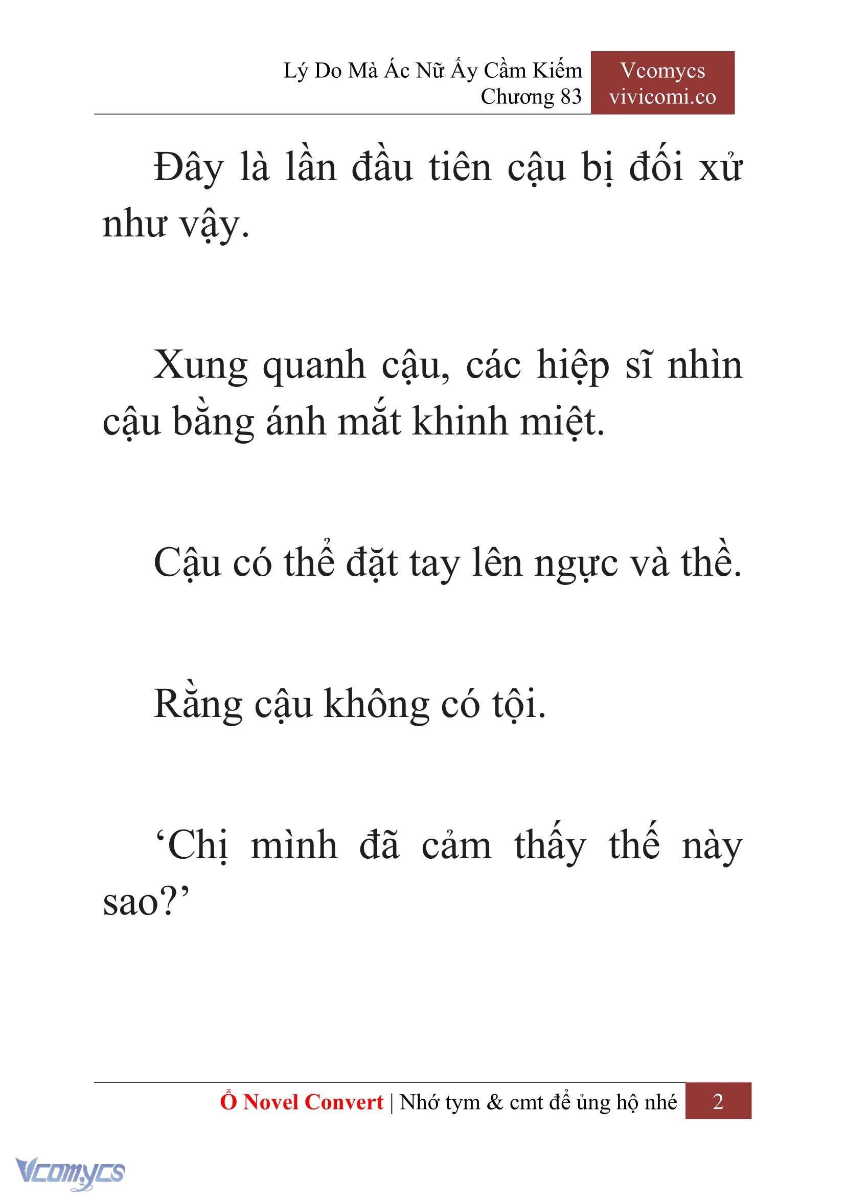 [Novel] Lý Do Mà Ác Nữ Ấy Cầm Kiếm Chap 83 - Next Chap 84