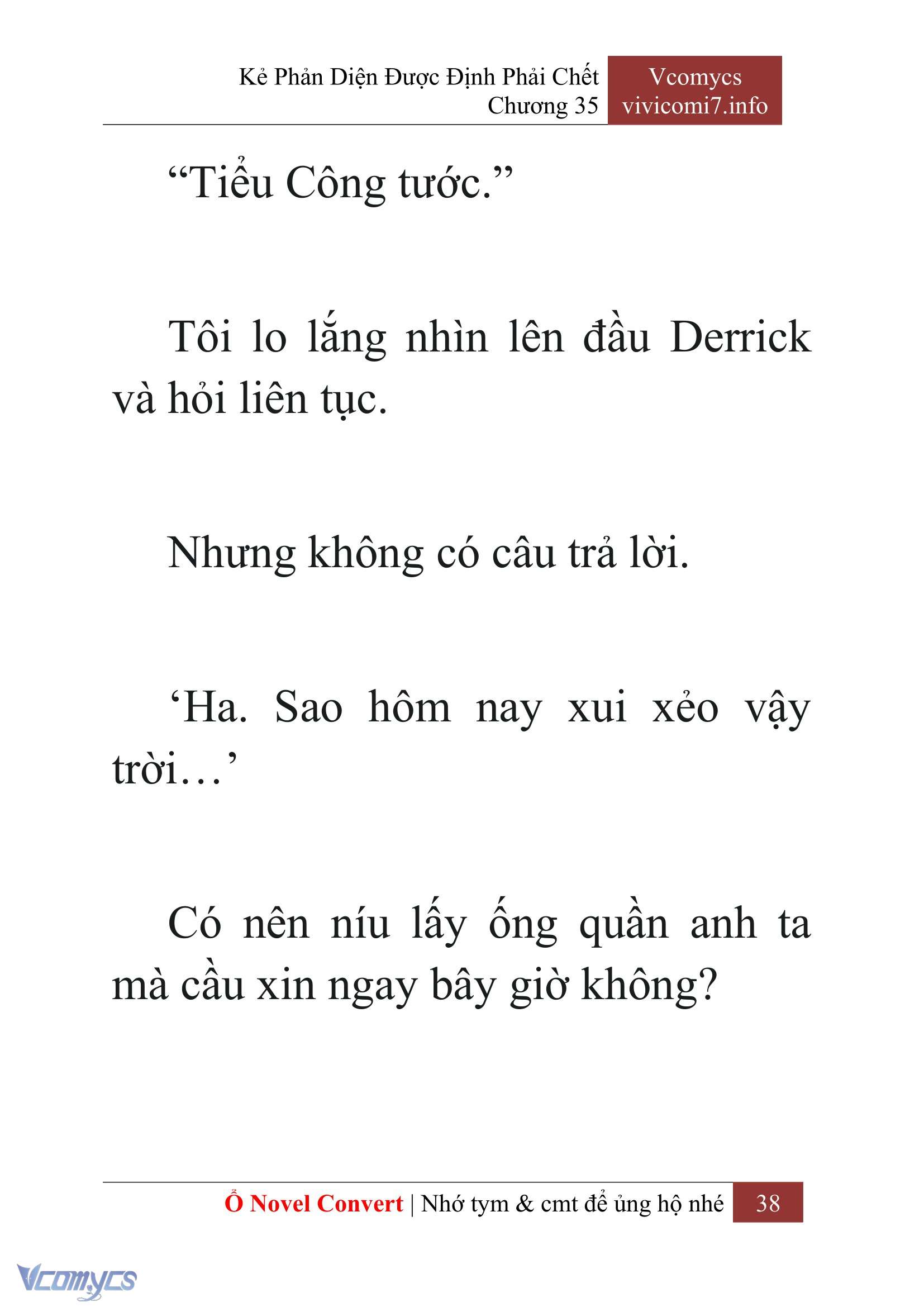 [Novel] Kẻ Phản Diện Được Định Phải Chết Chap 35 - Next Chap 36