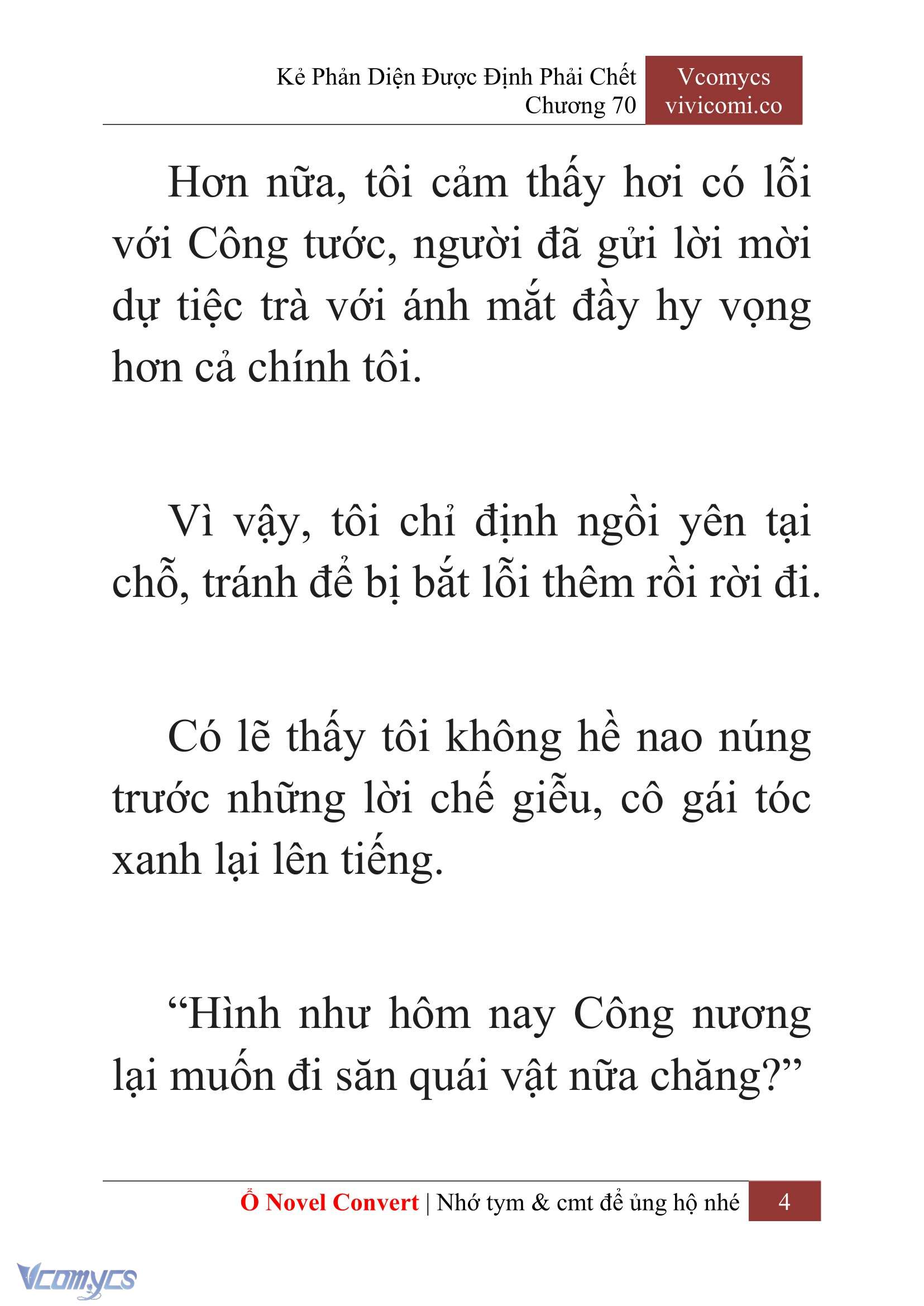 [Novel] Kẻ Phản Diện Được Định Phải Chết Chap 70 - Next Chap 71