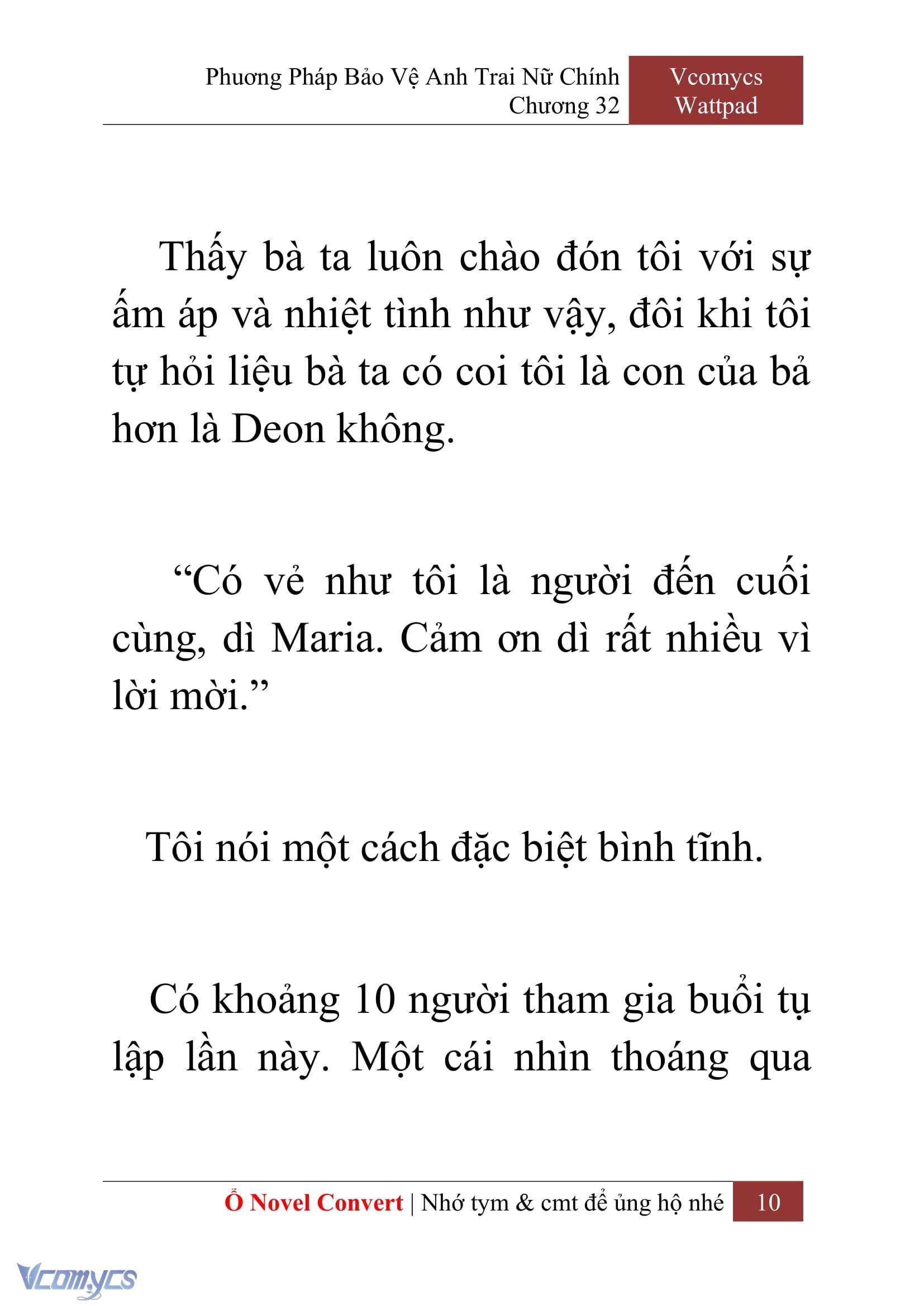 [Novel] Phương Pháp Bảo Vệ Anh Trai Nữ Chính Chap 32 - Trang 2