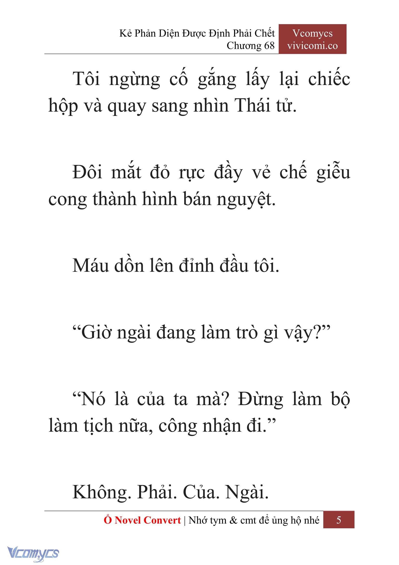 [Novel] Kẻ Phản Diện Được Định Phải Chết Chap 68 - Trang 2