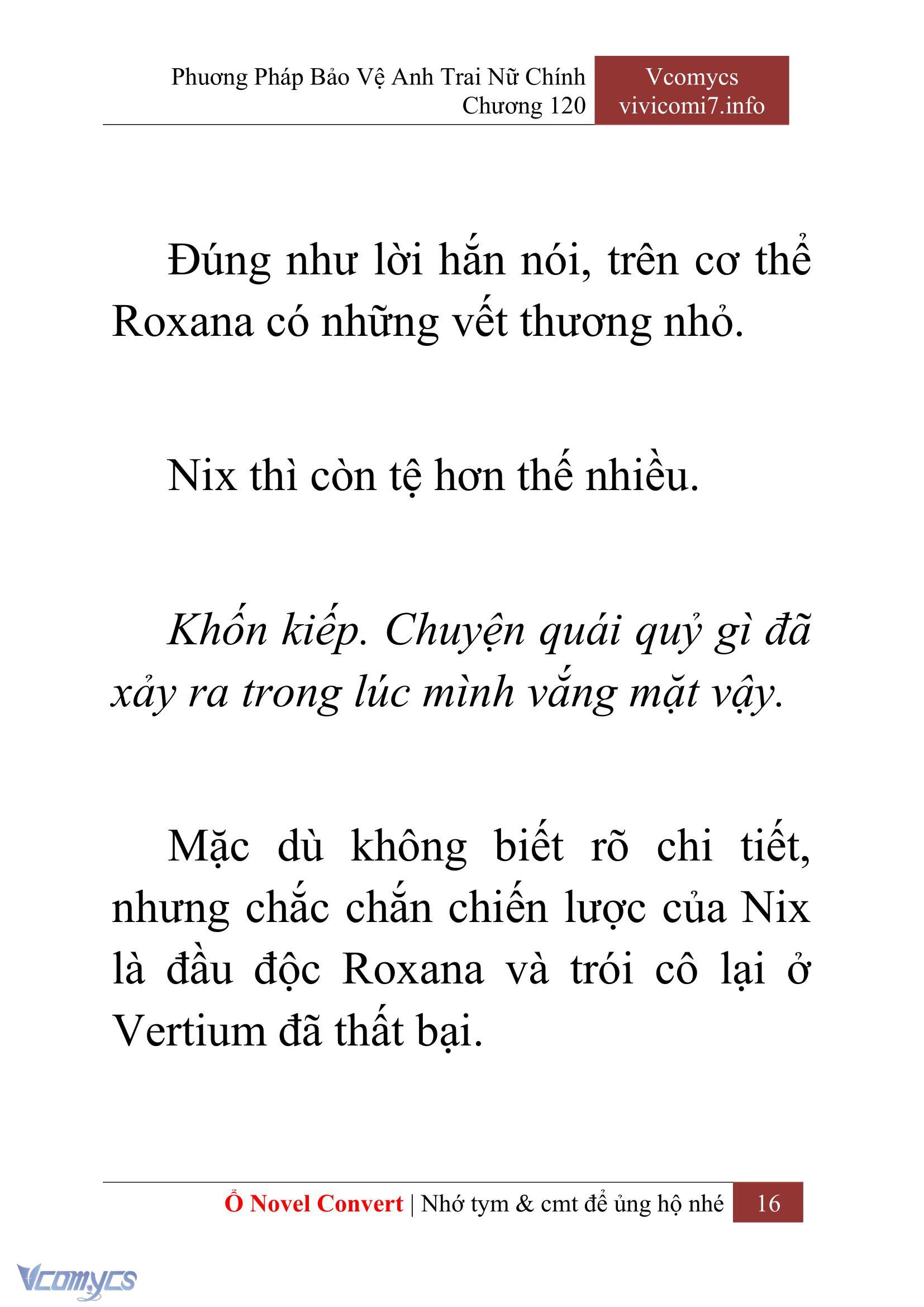 [Novel] Phương Pháp Bảo Vệ Anh Trai Nữ Chính Chap 120 - Trang 2