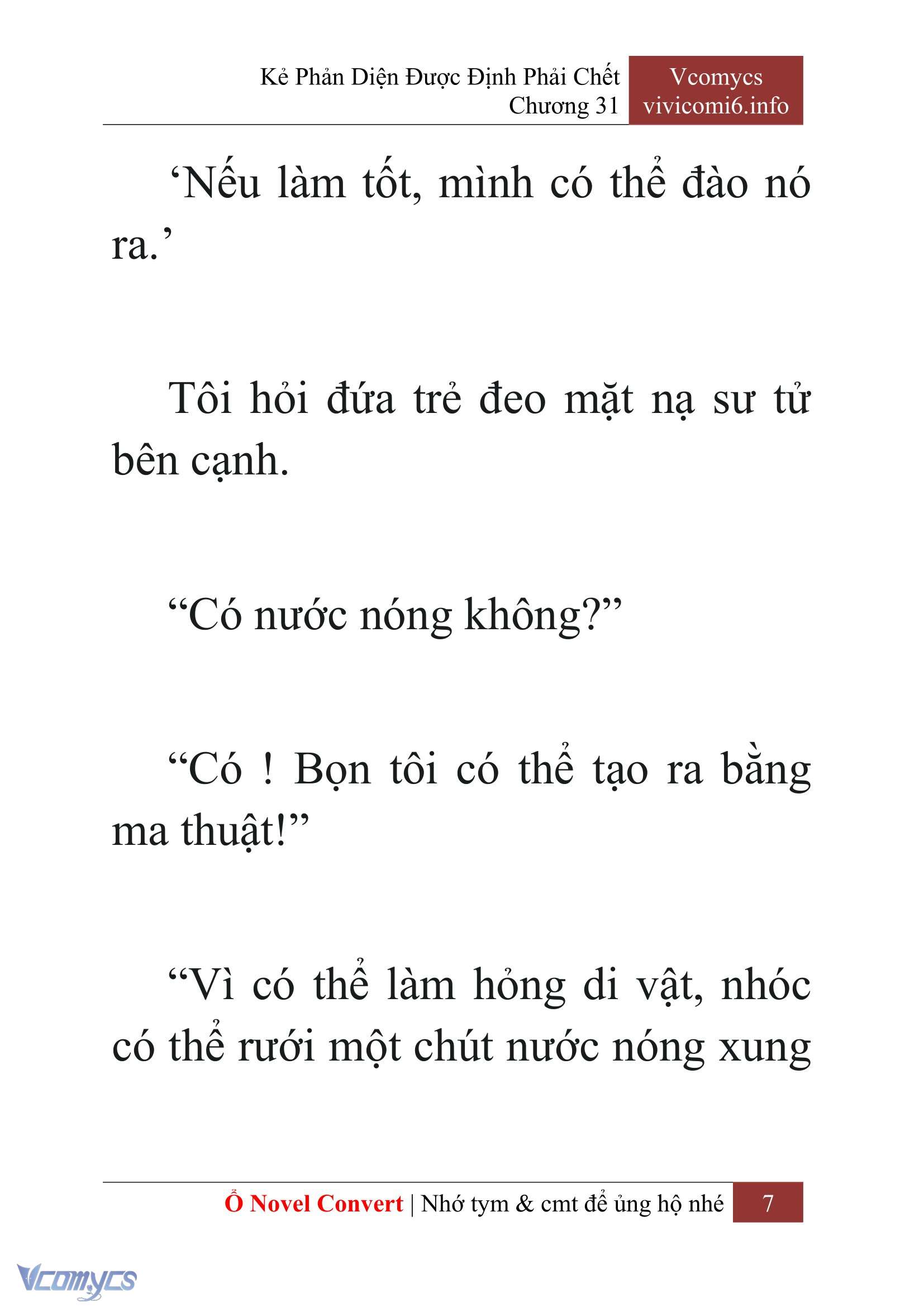 [Novel] Kẻ Phản Diện Được Định Phải Chết Chap 31 - Next Chap 32