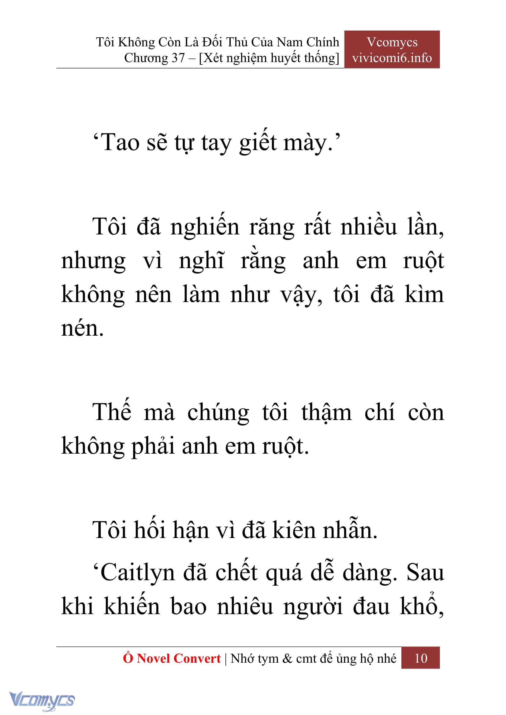 [Novel] Tôi Không Còn Là Đối Thủ Của Nam Chính Chap 37 - Trang 2