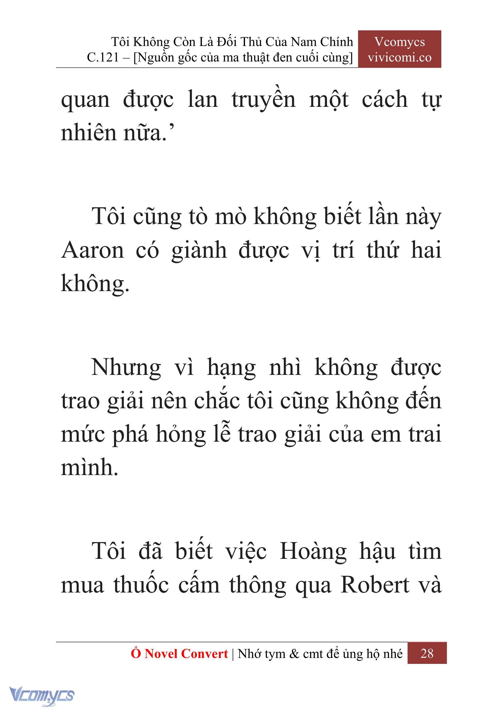 [Novel] Tôi Không Còn Là Đối Thủ Của Nam Chính Chap 121 - Trang 2