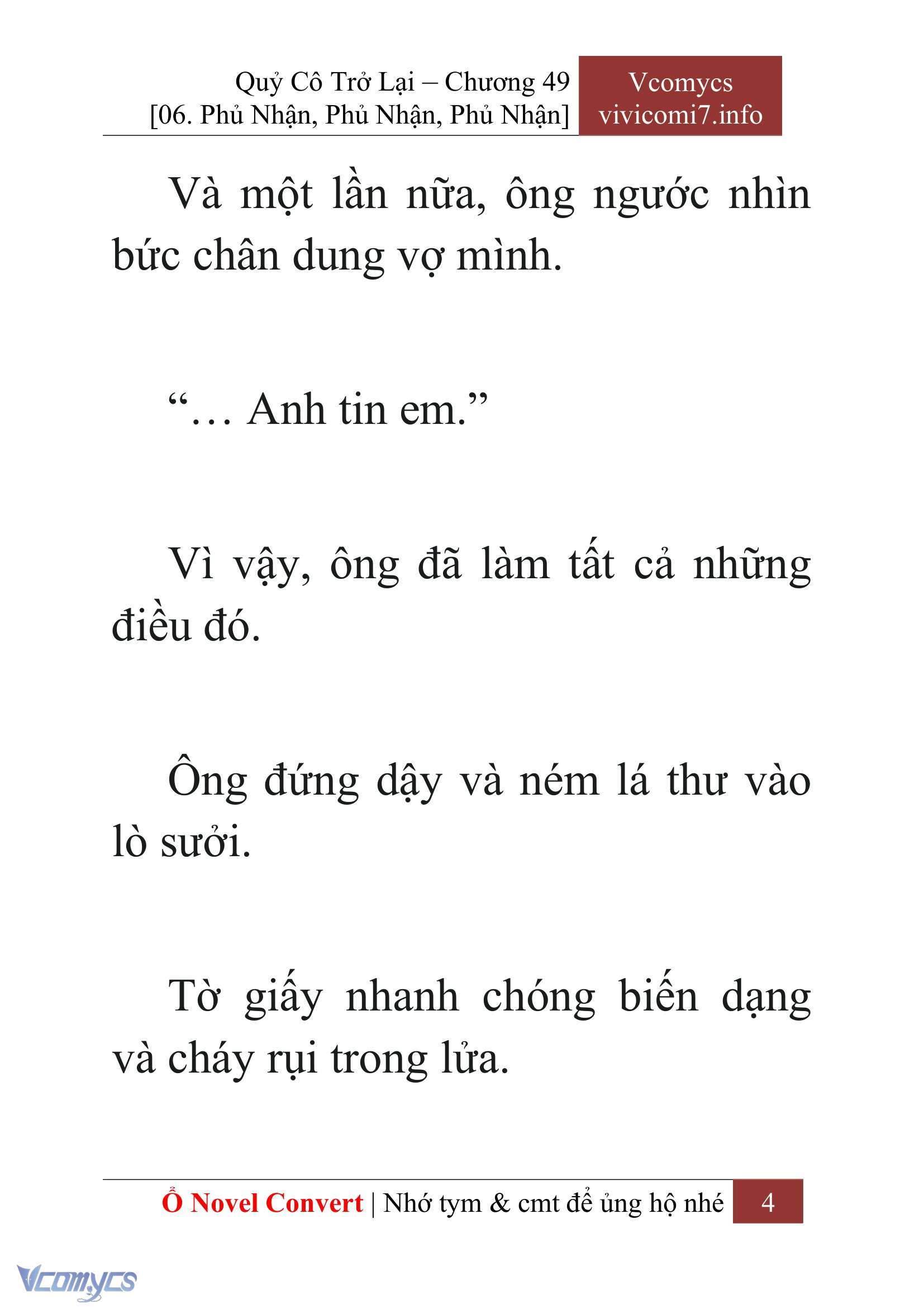 [Novel] Quý Cô Trở Lại Chap 49 - Trang 2