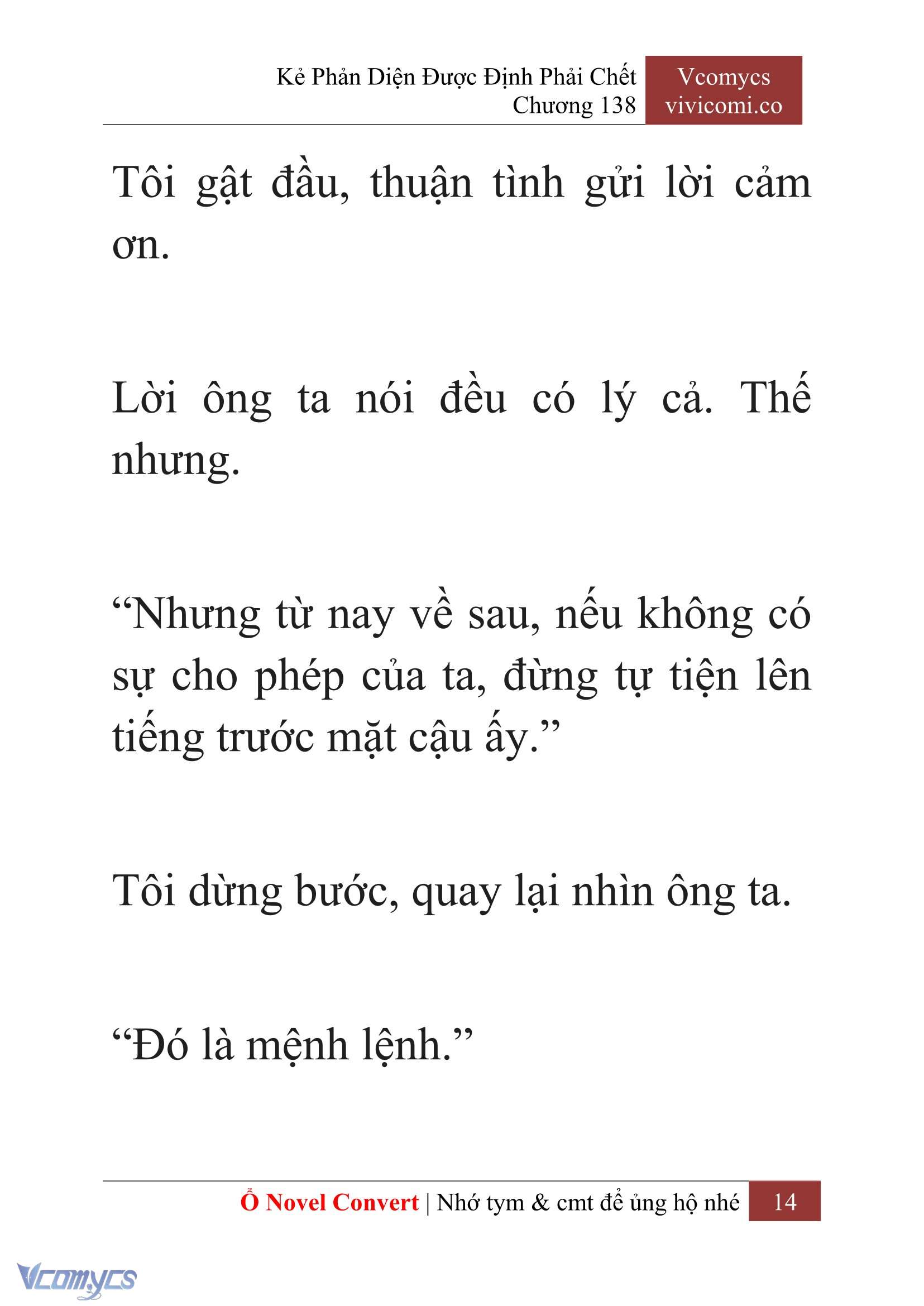 [Novel] Kẻ Phản Diện Được Định Phải Chết Chap 138 - Trang 2