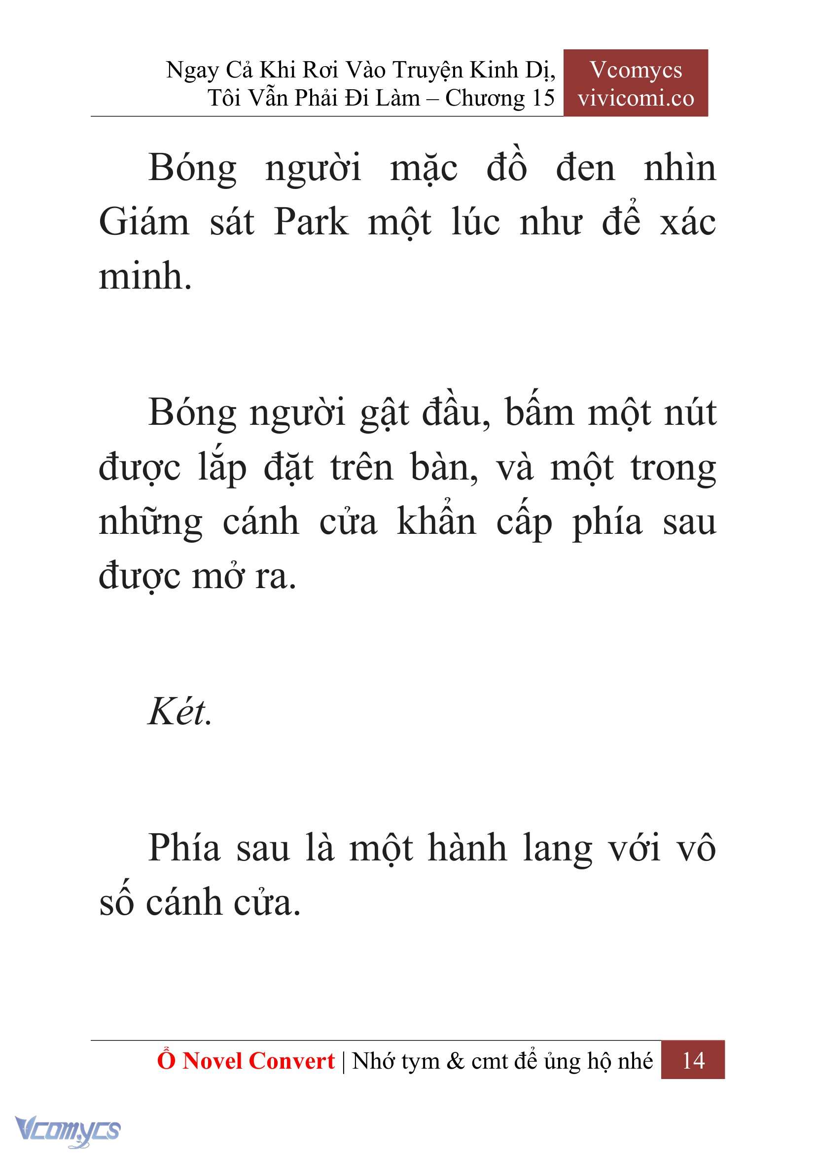 [Novel] Ngay Cả Khi Rơi Vào Truyện Kinh Dị, Tôi Vẫn Phải Đi Làm Chap 15 - Trang 2