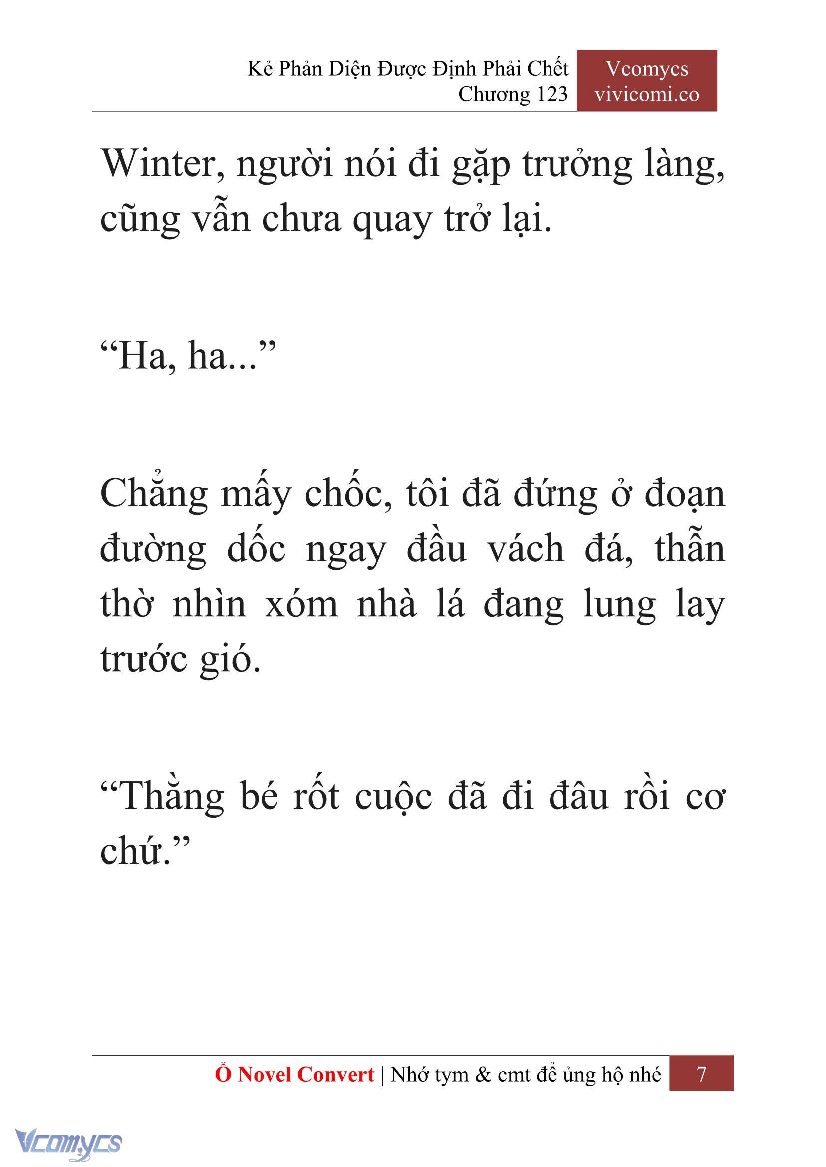 [Novel] Kẻ Phản Diện Được Định Phải Chết Chap 123 - Trang 2