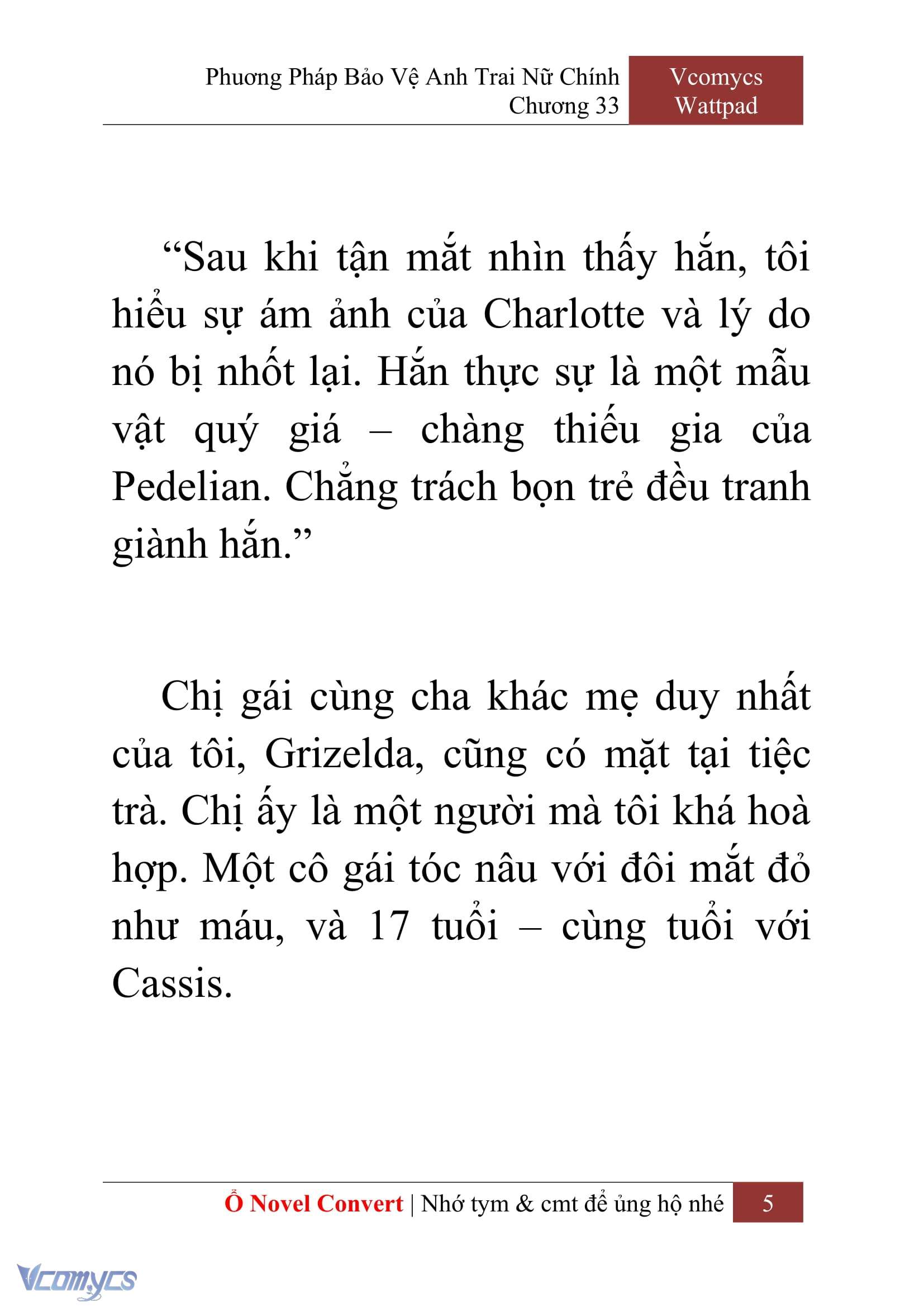 [Novel] Phương Pháp Bảo Vệ Anh Trai Nữ Chính Chap 33 - Trang 2