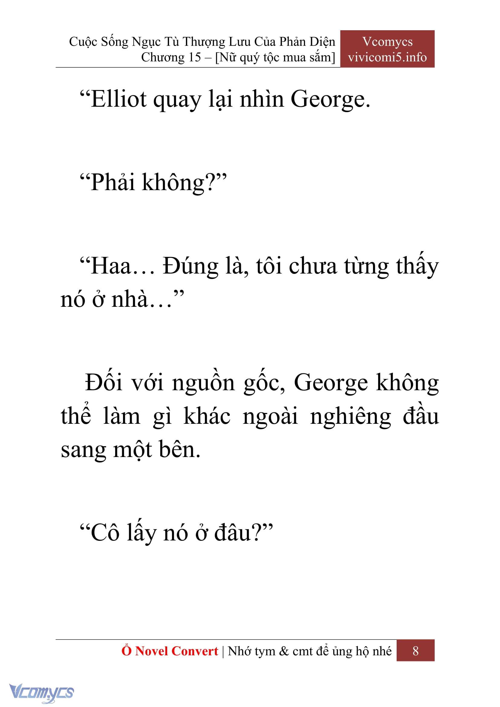 [Novel] Cuộc Sống Ngục Tù Thượng Lưu Của Nhân Vật Phản Diện Chap 15 - Trang 2