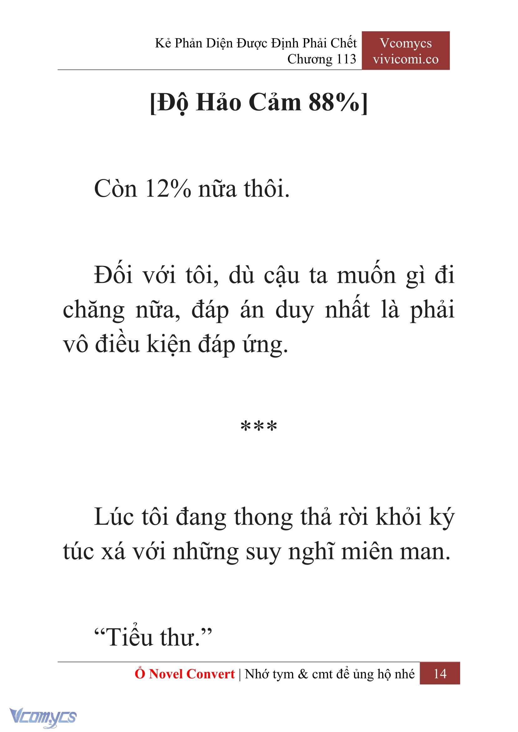 [Novel] Kẻ Phản Diện Được Định Phải Chết Chap 113 - Next Chap 114
