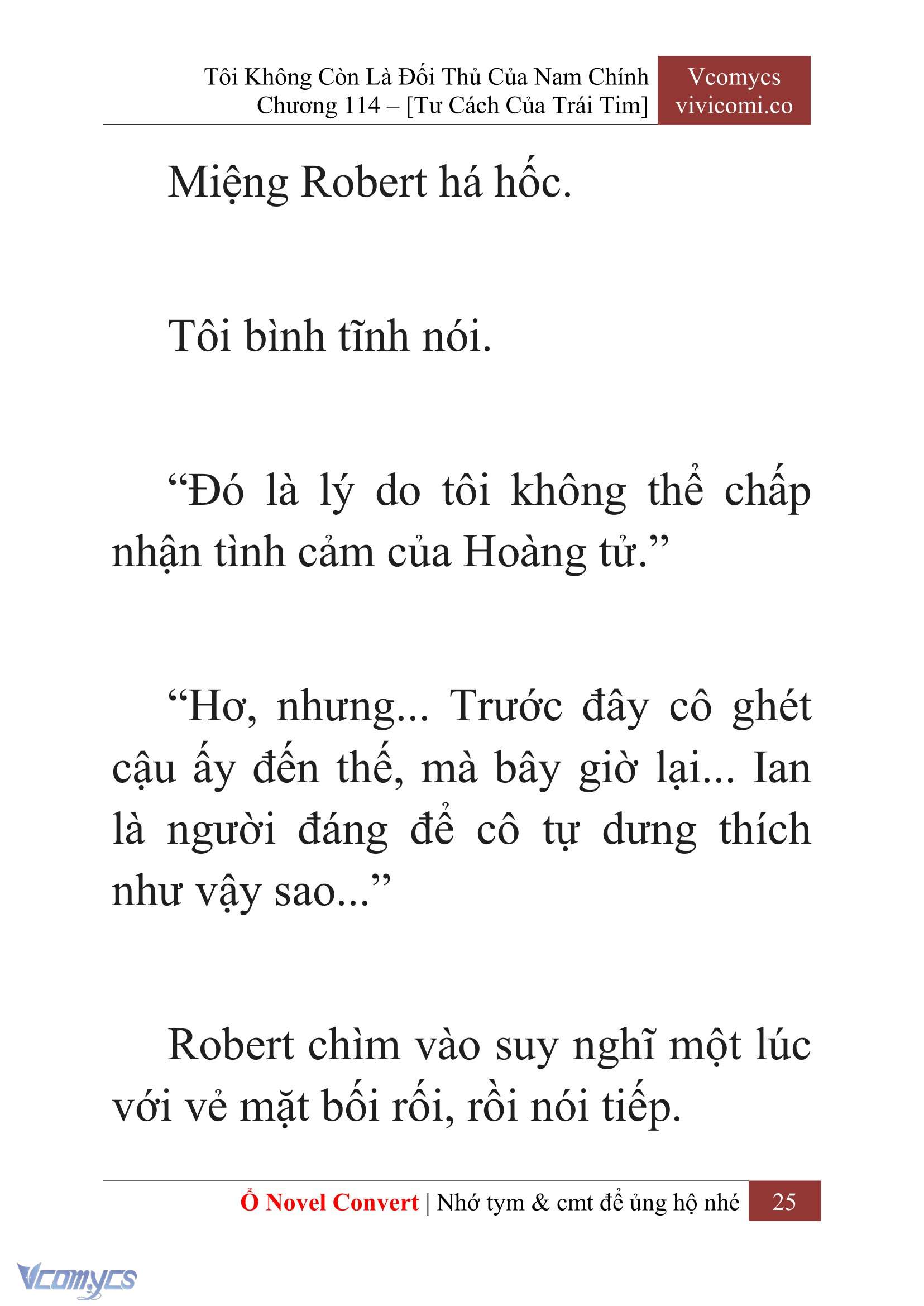 [Novel] Tôi Không Còn Là Đối Thủ Của Nam Chính Chap 114 - Trang 2