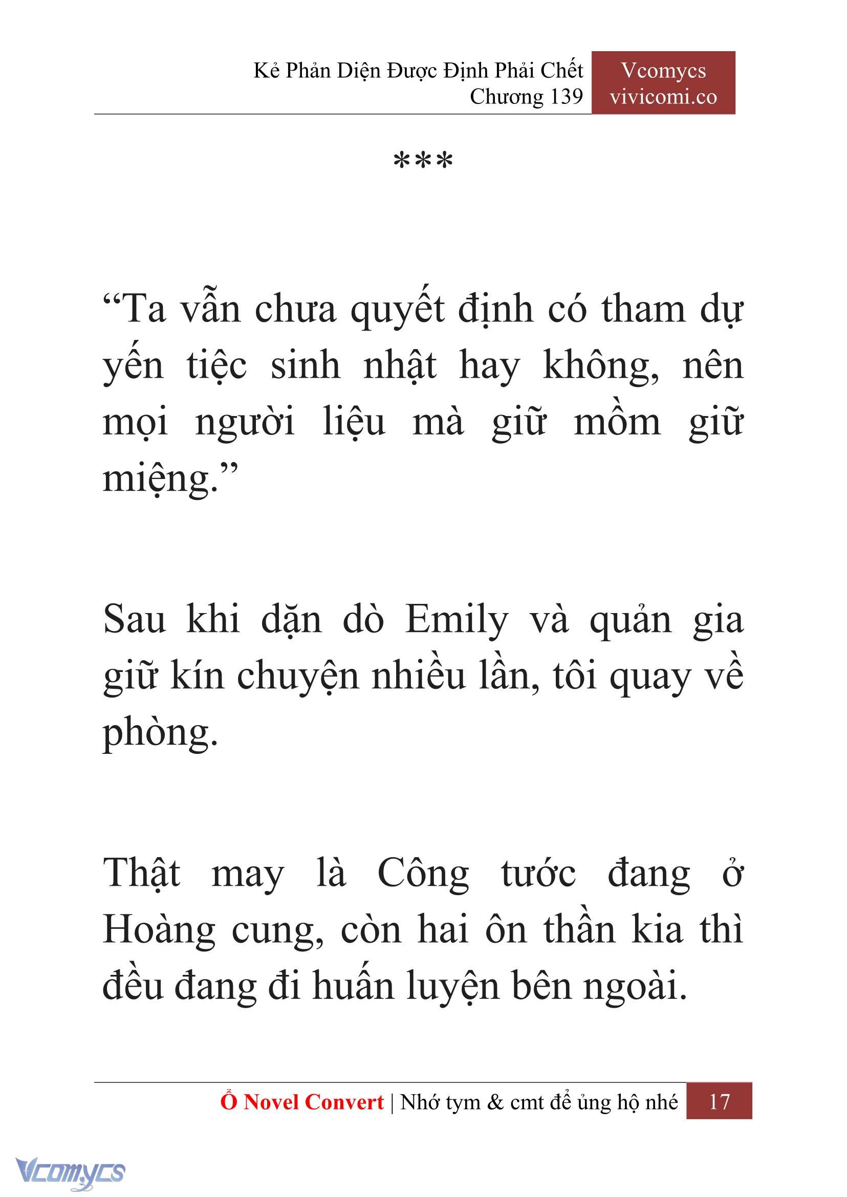 [Novel] Kẻ Phản Diện Được Định Phải Chết Chap 139 - Trang 2