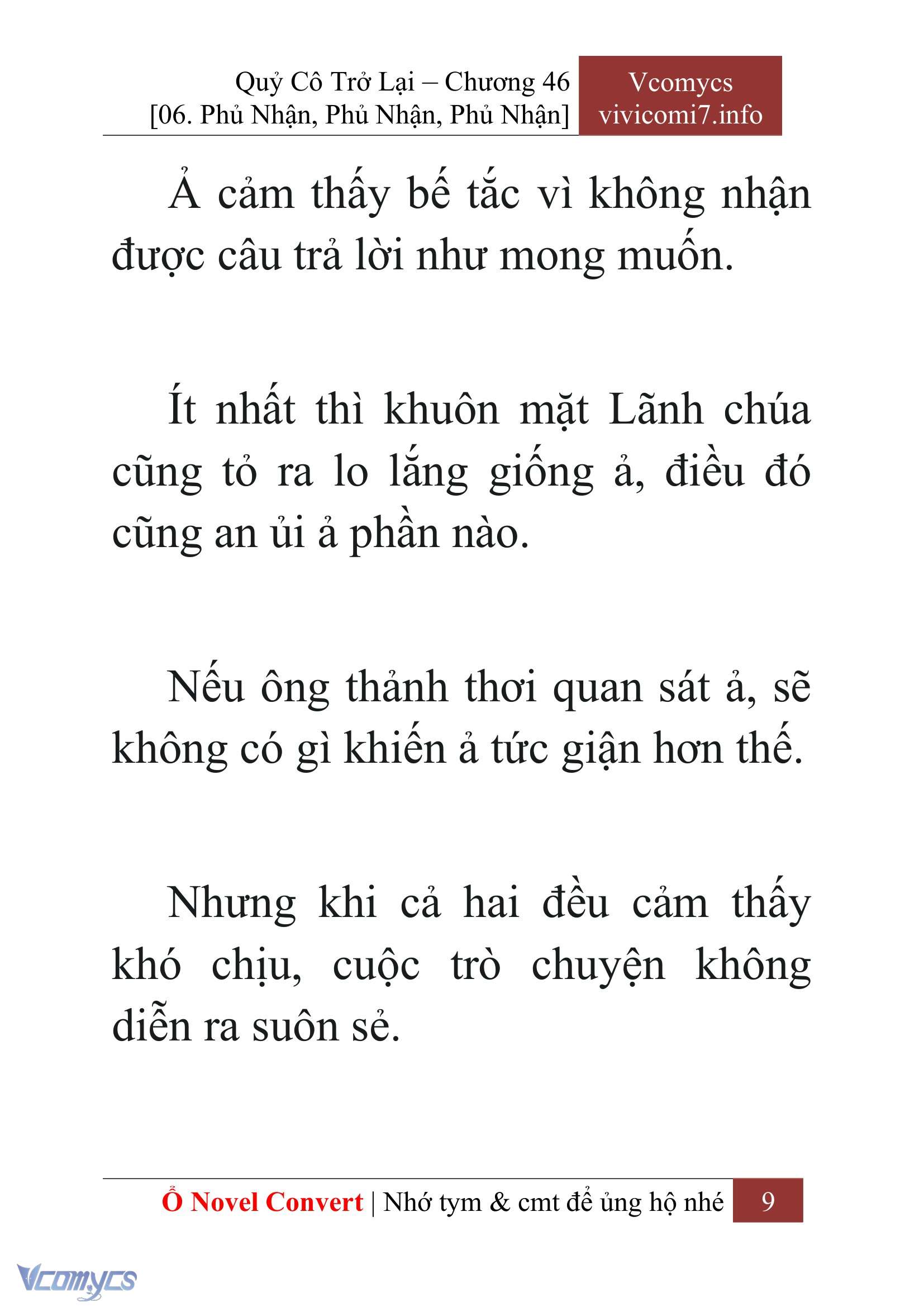 [Novel] Quý Cô Trở Lại Chap 46 - Trang 2