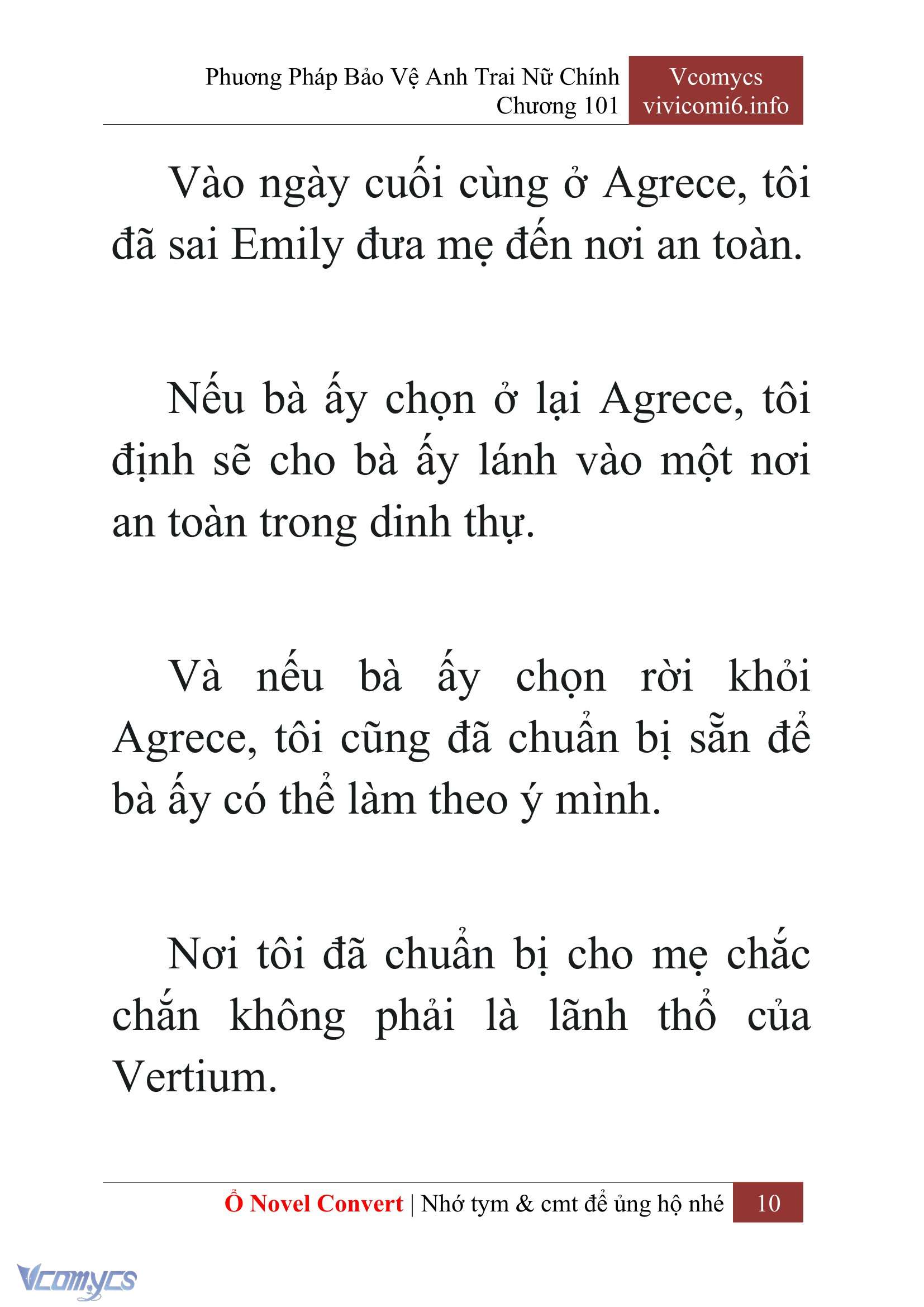 [Novel] Phương Pháp Bảo Vệ Anh Trai Nữ Chính Chap 101 - Trang 2