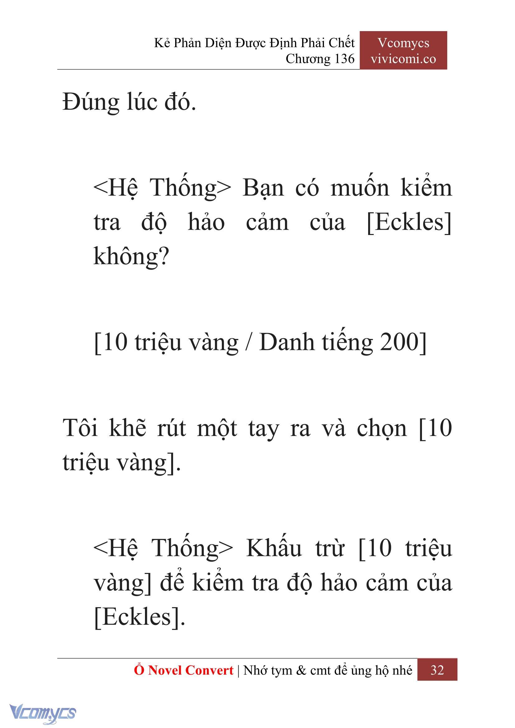 [Novel] Kẻ Phản Diện Được Định Phải Chết Chap 136 - Trang 2
