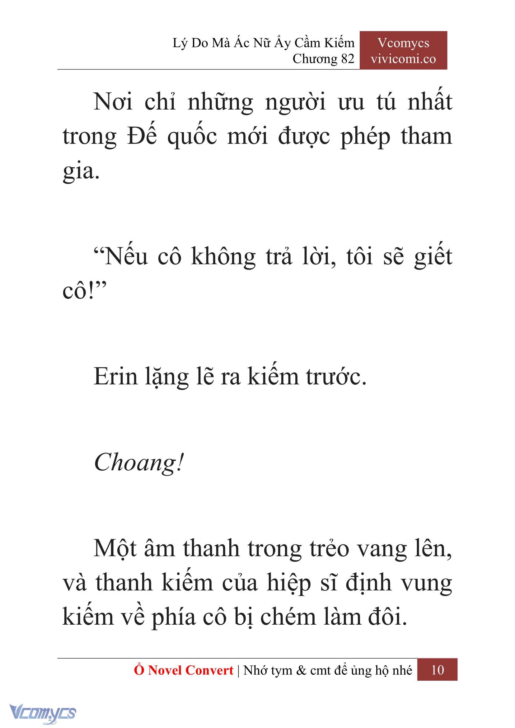 [Novel] Lý Do Mà Ác Nữ Ấy Cầm Kiếm Chap 82 - Next Chap 83