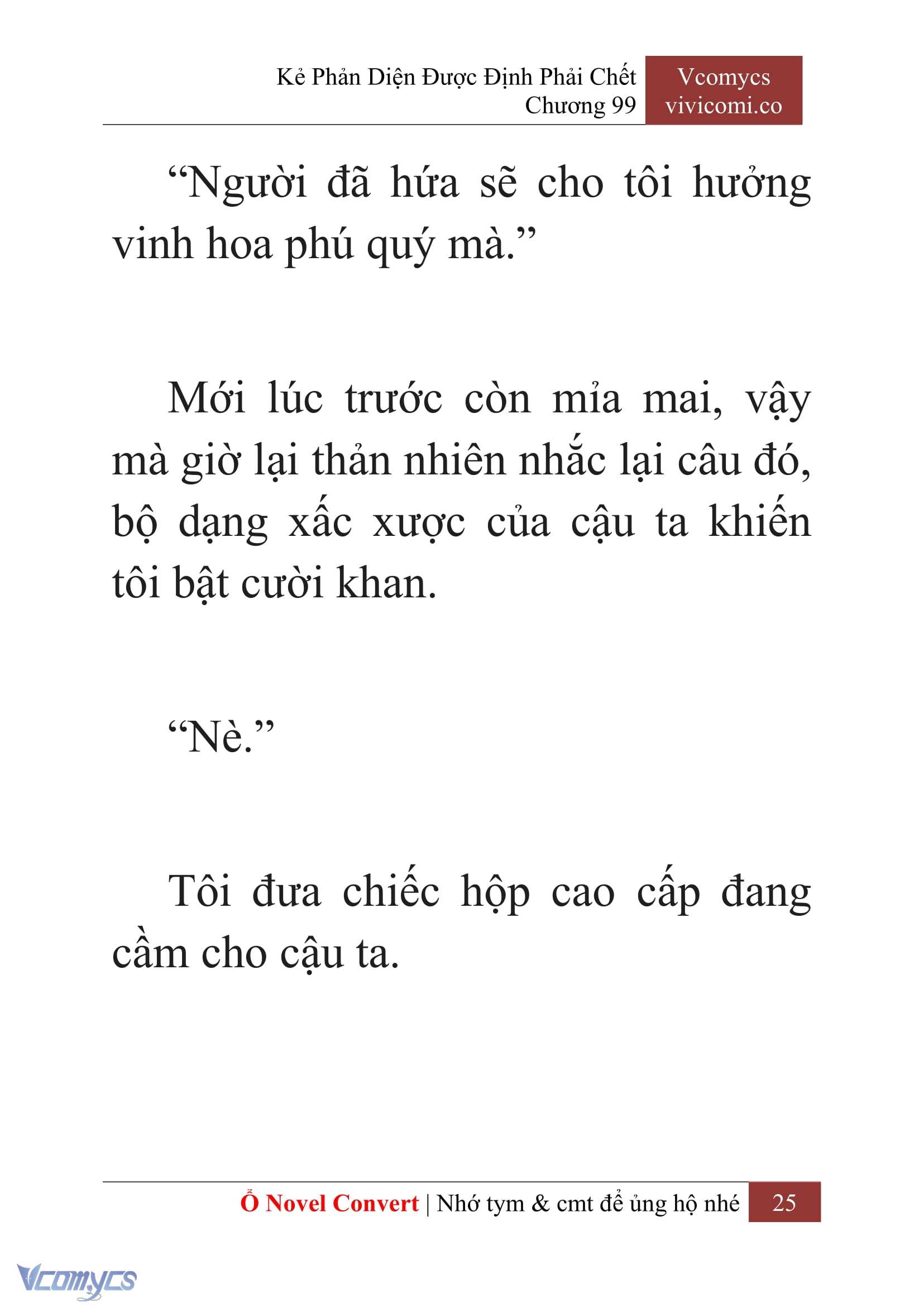 [Novel] Kẻ Phản Diện Được Định Phải Chết Chap 99 - Next Chap 100