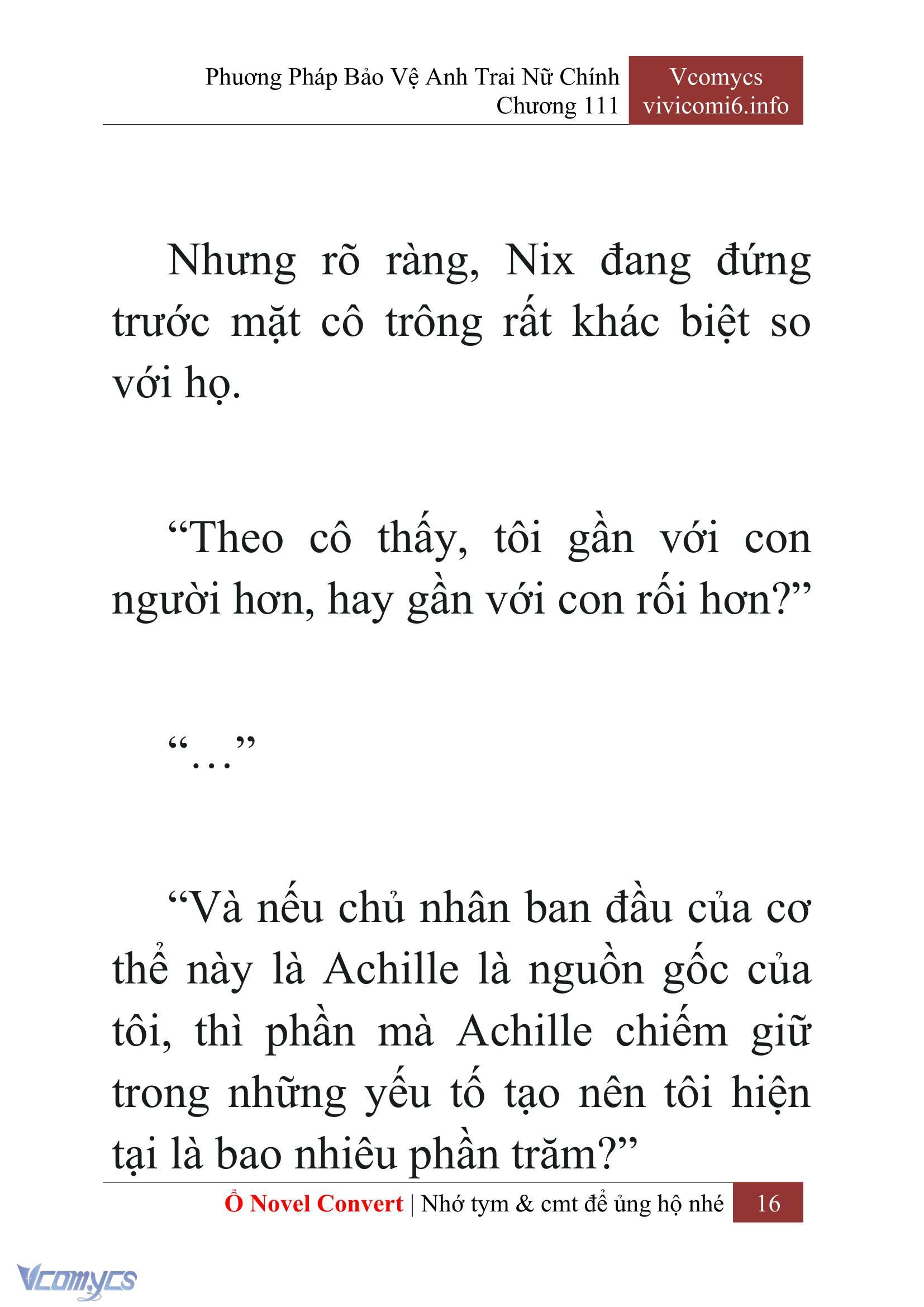 [Novel] Phương Pháp Bảo Vệ Anh Trai Nữ Chính Chap 111 - Trang 2