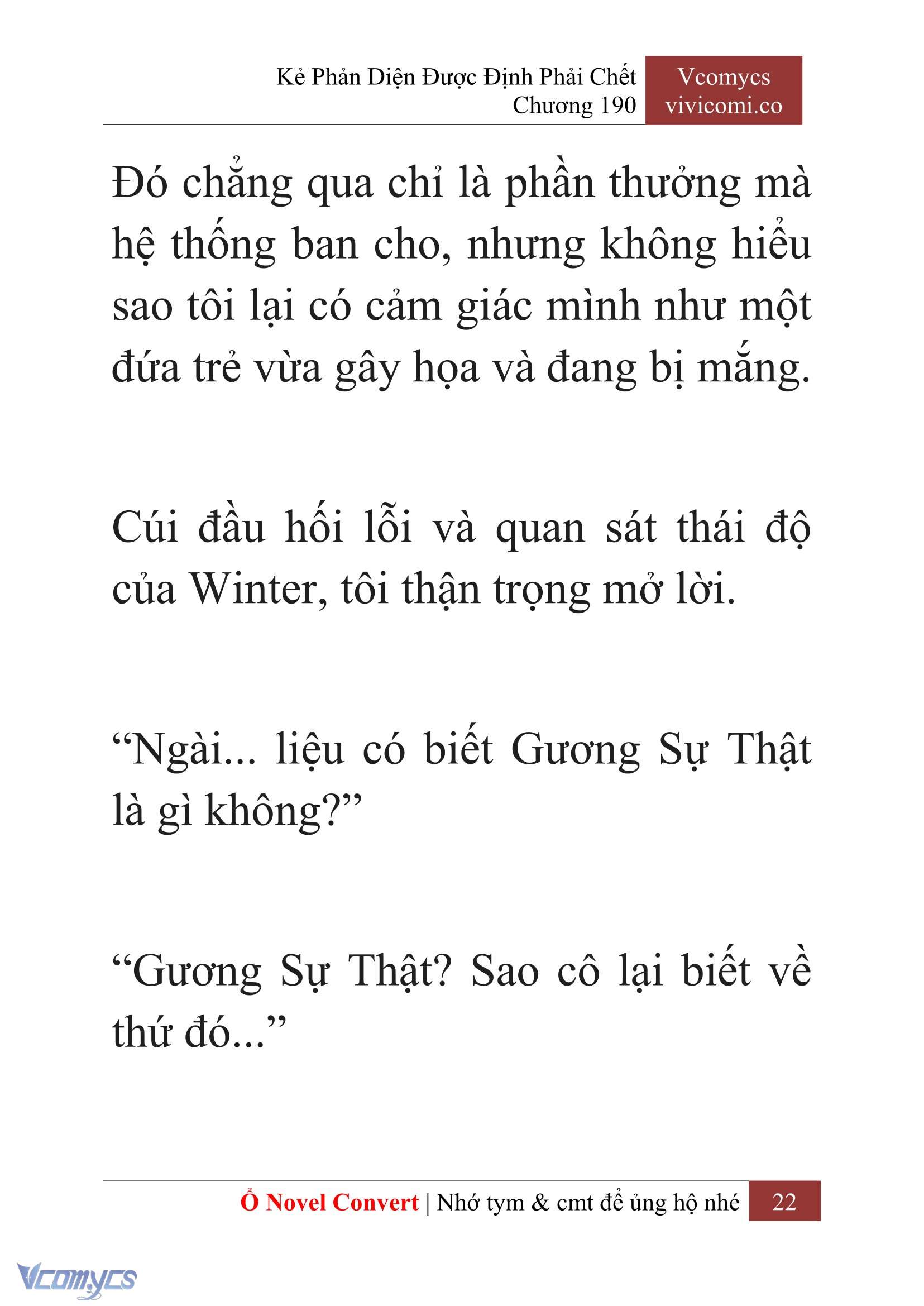[Novel] Kẻ Phản Diện Được Định Phải Chết Chap 190 - Trang 2