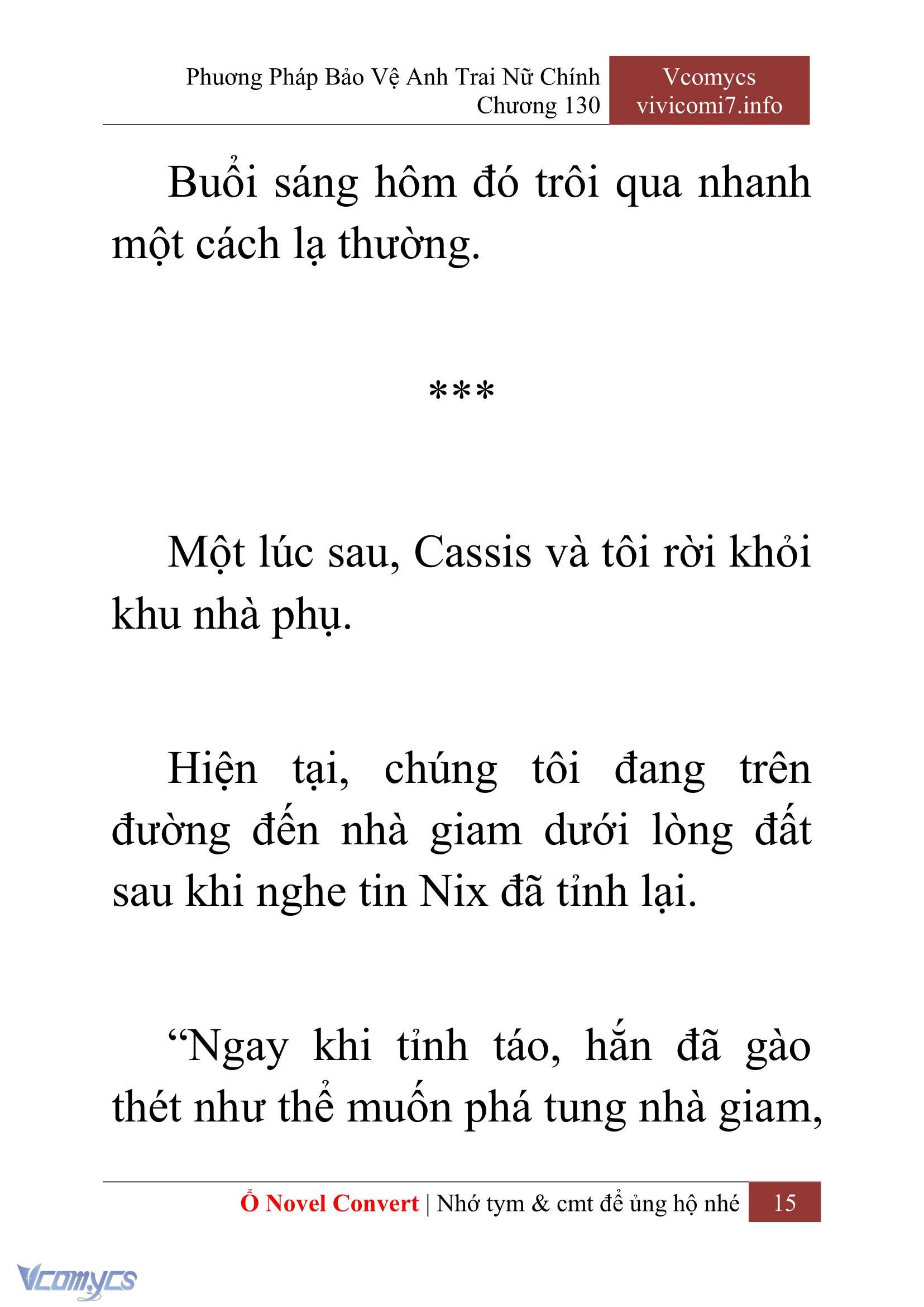 [Novel] Phương Pháp Bảo Vệ Anh Trai Nữ Chính Chap 130 - Next Chap 131