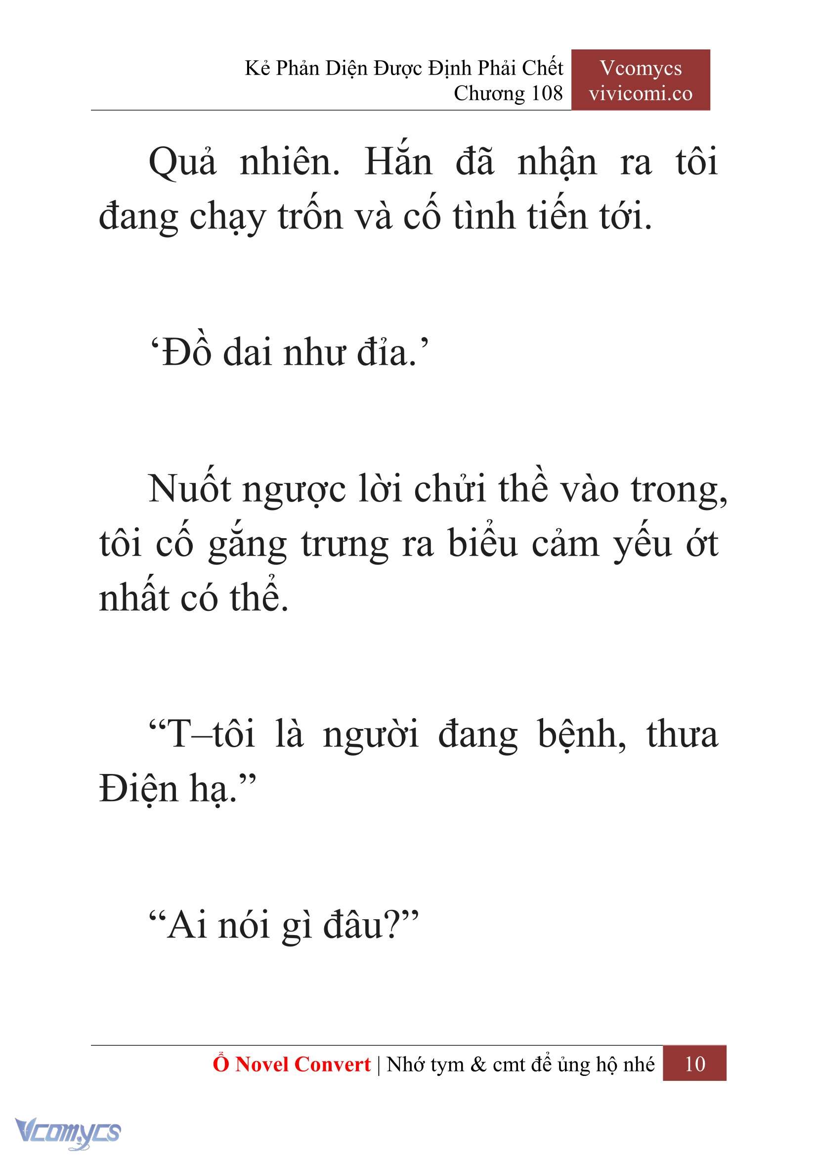 [Novel] Kẻ Phản Diện Được Định Phải Chết Chap 108 - Next Chap 109