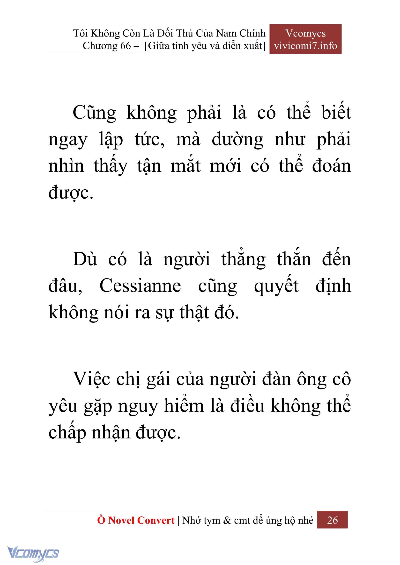 [Novel] Tôi Không Còn Là Đối Thủ Của Nam Chính Chap 66 - Trang 2