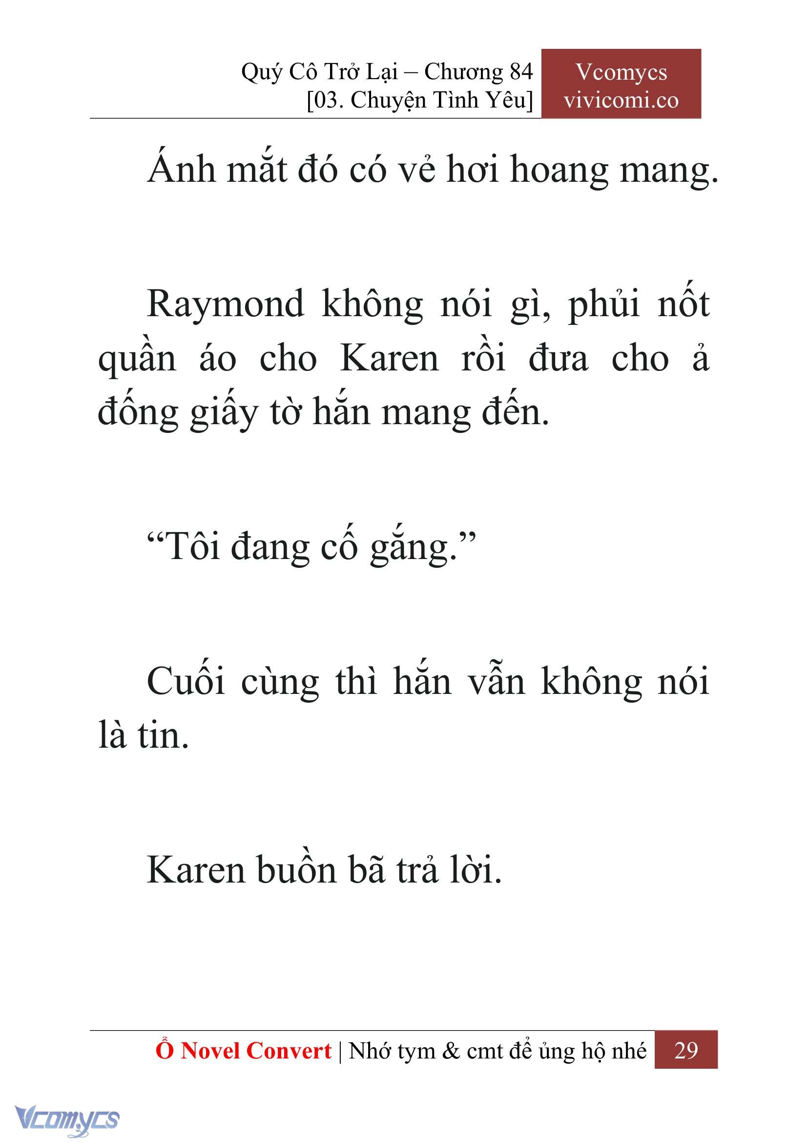 [Novel] Quý Cô Trở Lại Chap 84 - Trang 2