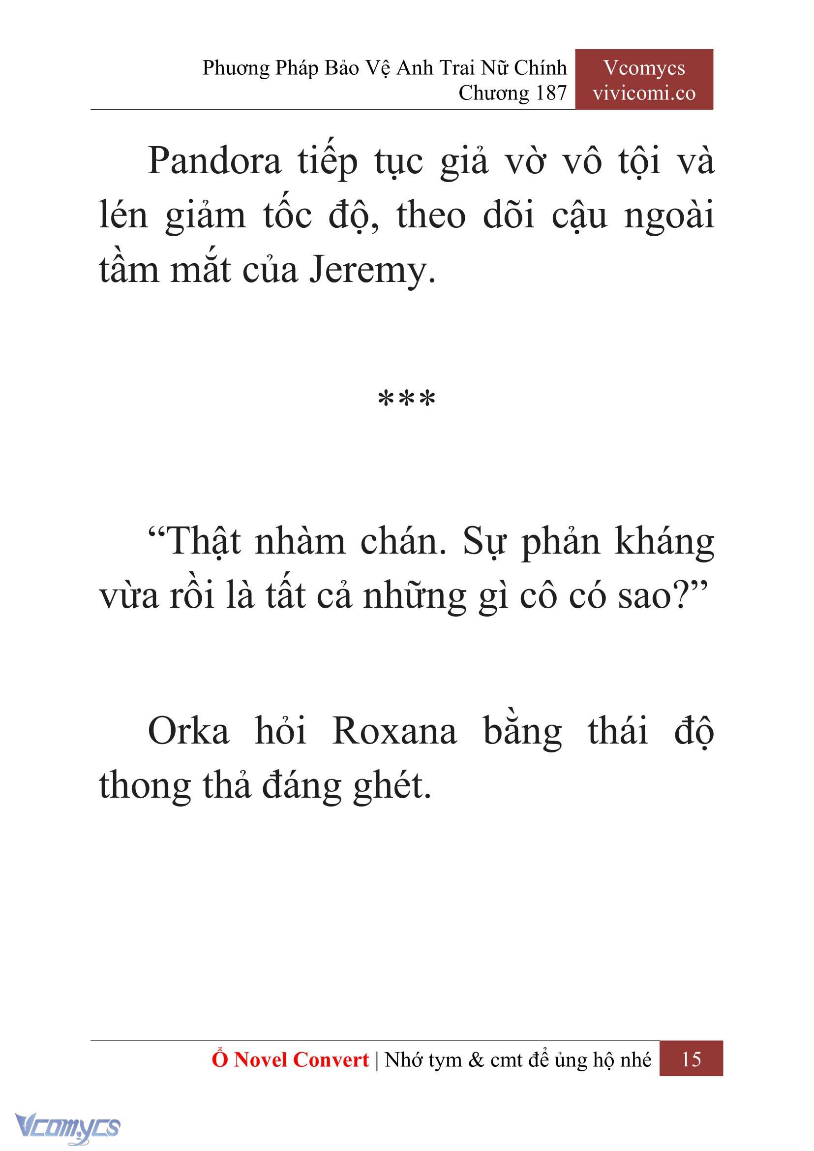 [Novel] Phương Pháp Bảo Vệ Anh Trai Nữ Chính Chap 187 - Trang 2