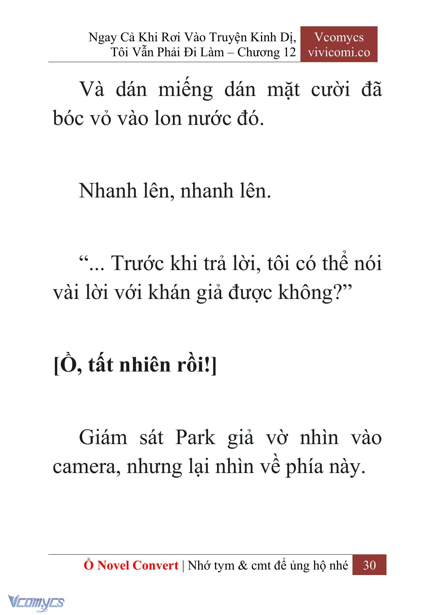 [Novel] Ngay Cả Khi Rơi Vào Truyện Kinh Dị, Tôi Vẫn Phải Đi Làm Chap 12 - Trang 2