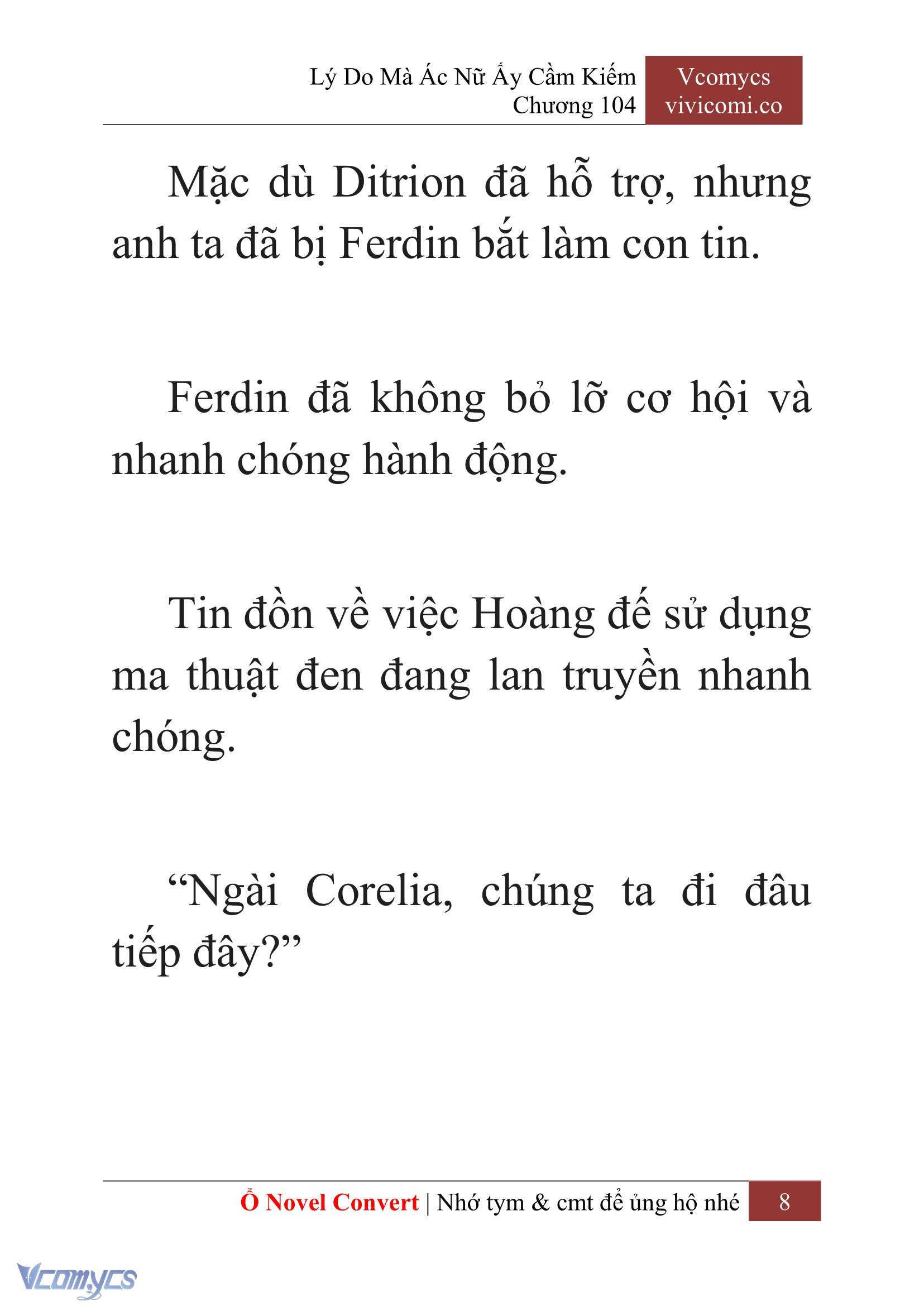 [Novel] Lý Do Mà Ác Nữ Ấy Cầm Kiếm Chap 104 - Trang 2