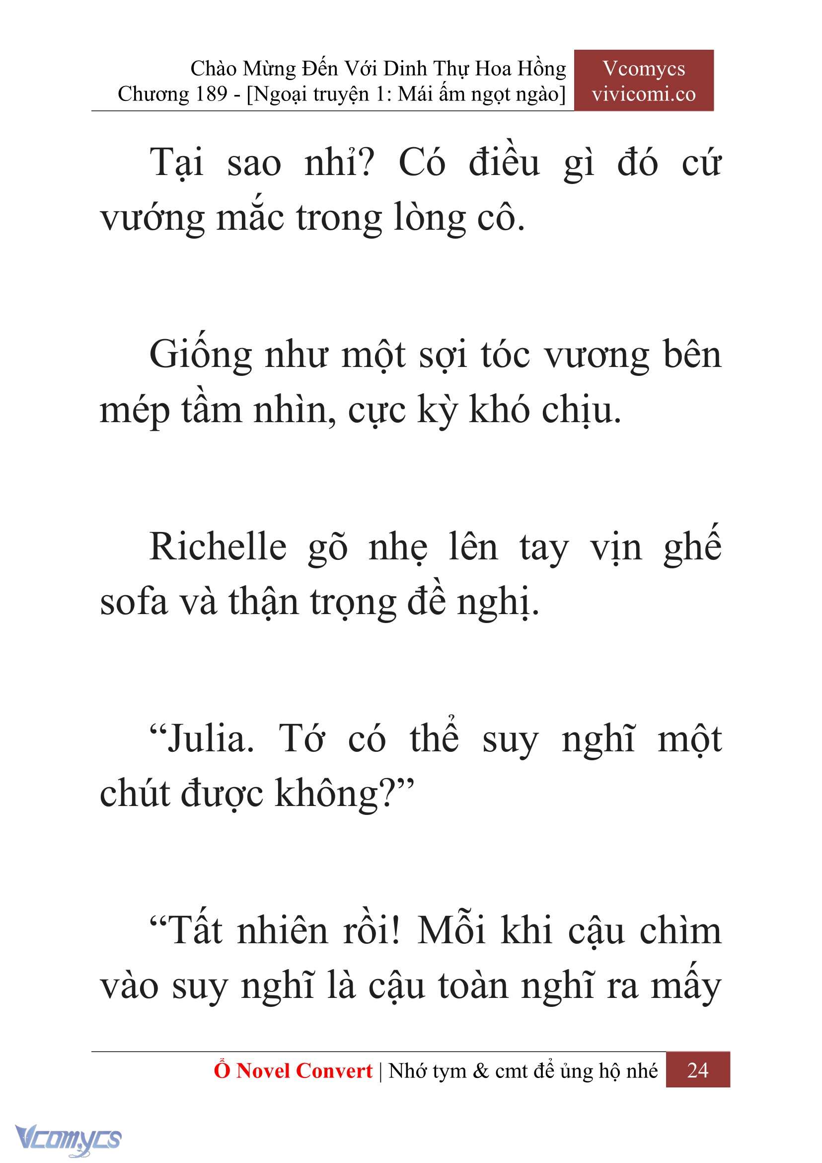 [Novel] Chào Mừng Đến Với Dinh Thự Hoa Hồng Chap 189 - Trang 2