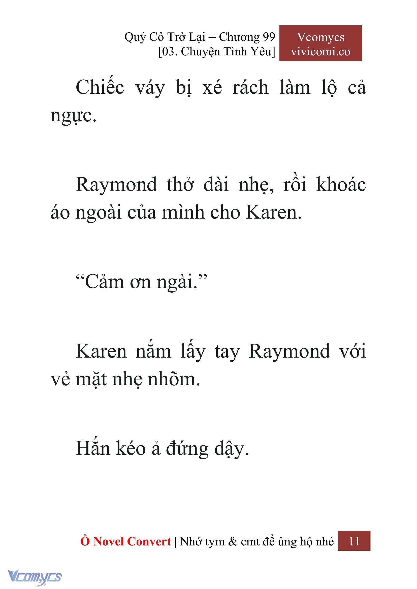 [Novel] Quý Cô Trở Lại Chap 99 - Trang 2