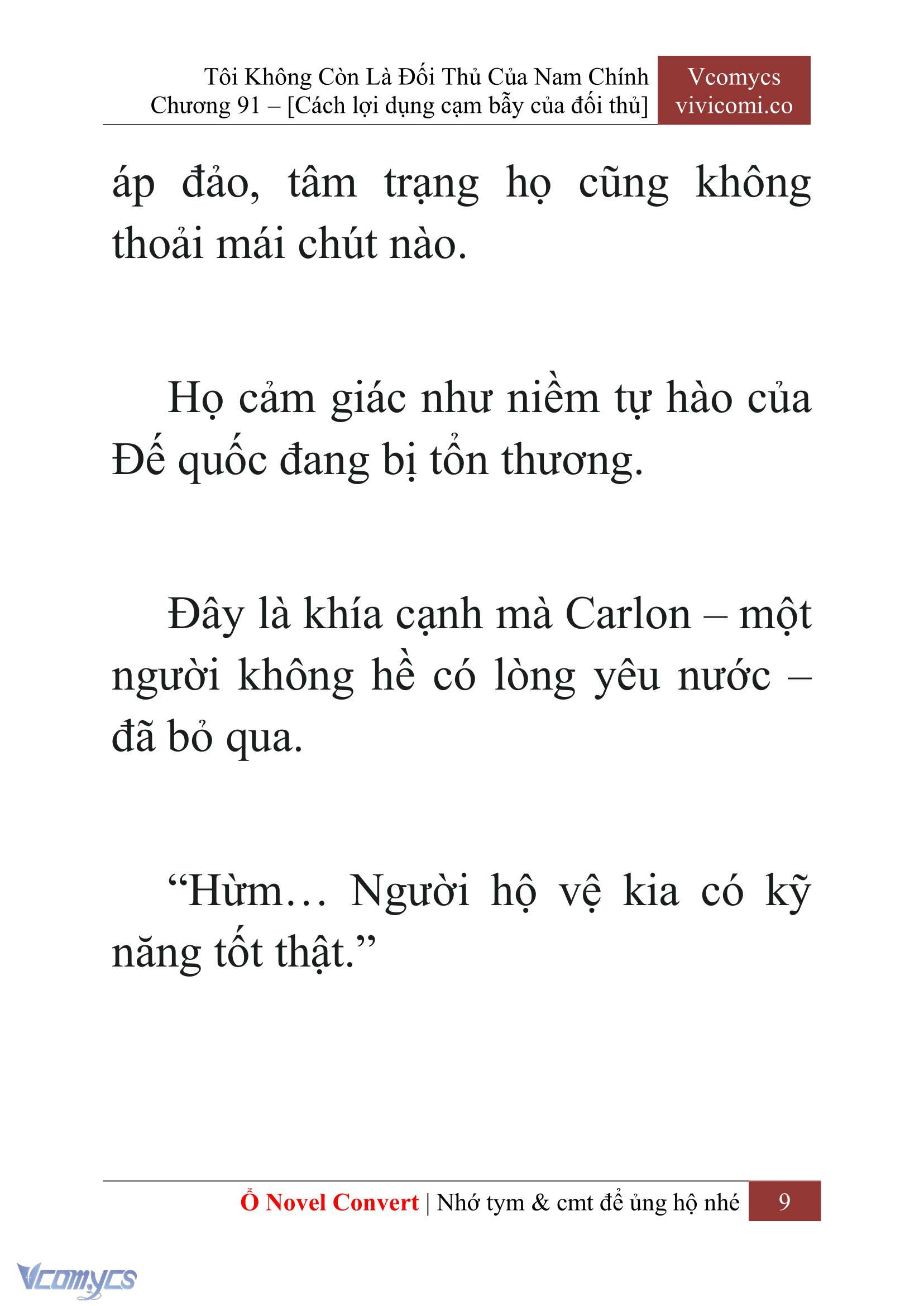[Novel] Tôi Không Còn Là Đối Thủ Của Nam Chính Chap 91 - Trang 2
