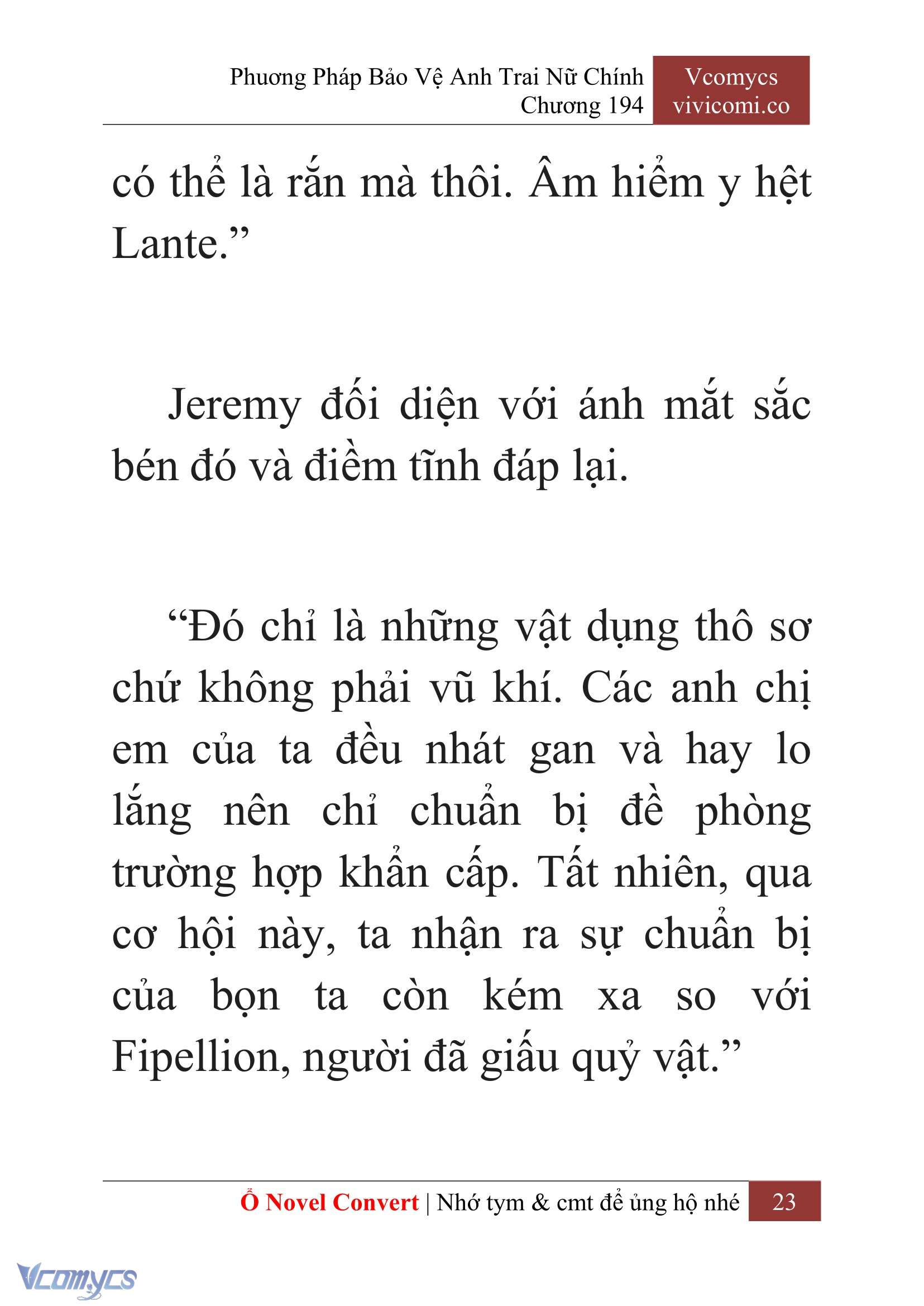 [Novel] Phương Pháp Bảo Vệ Anh Trai Nữ Chính Chap 194 - Trang 2