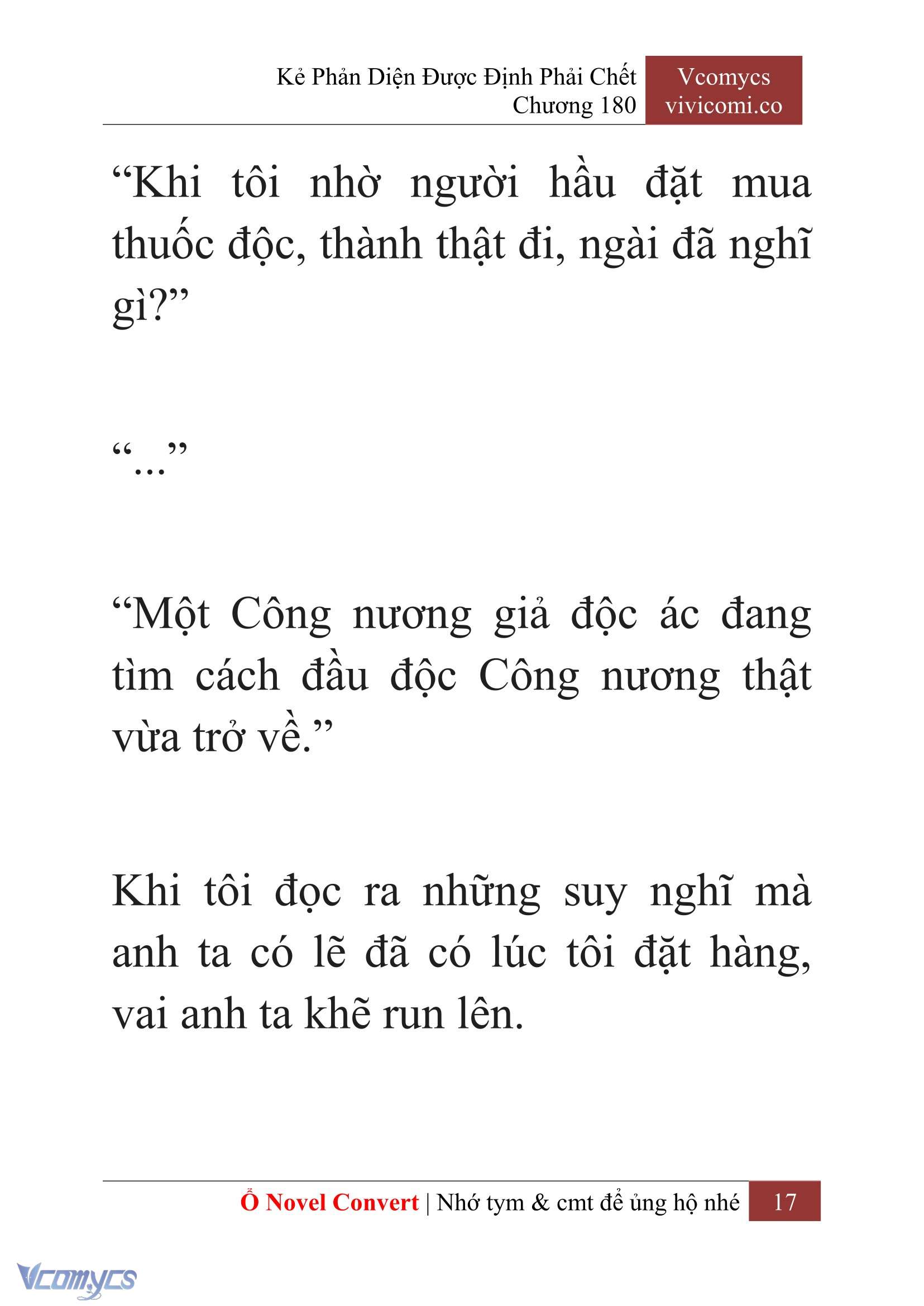 [Novel] Kẻ Phản Diện Được Định Phải Chết Chap 180 - Trang 2