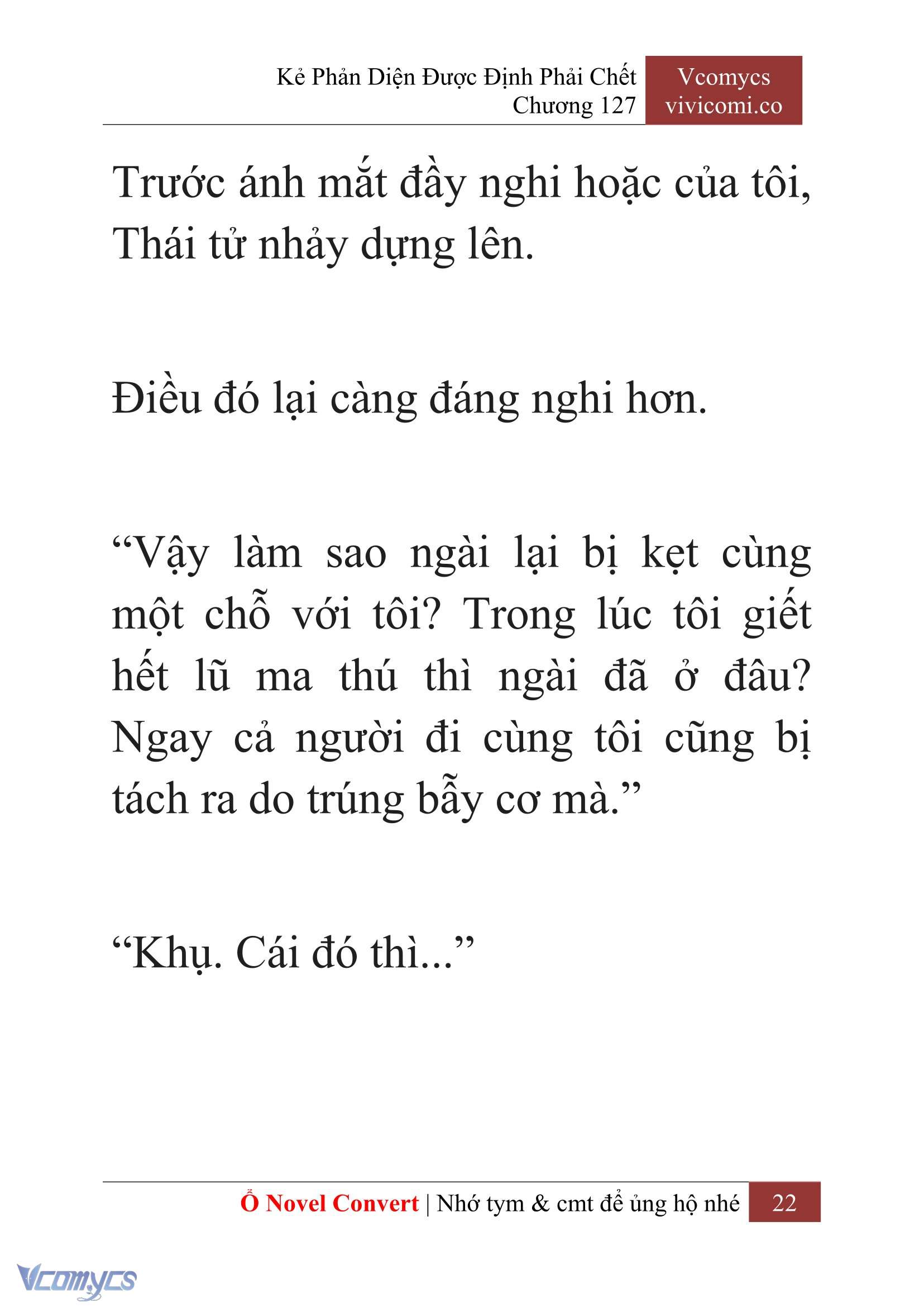[Novel] Kẻ Phản Diện Được Định Phải Chết Chap 127 - Trang 2