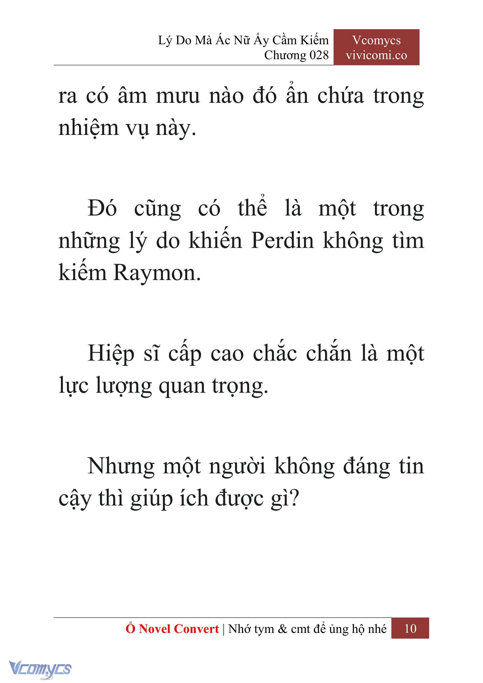 [Novel] Lý Do Mà Ác Nữ Ấy Cầm Kiếm Chap 28 - Trang 2