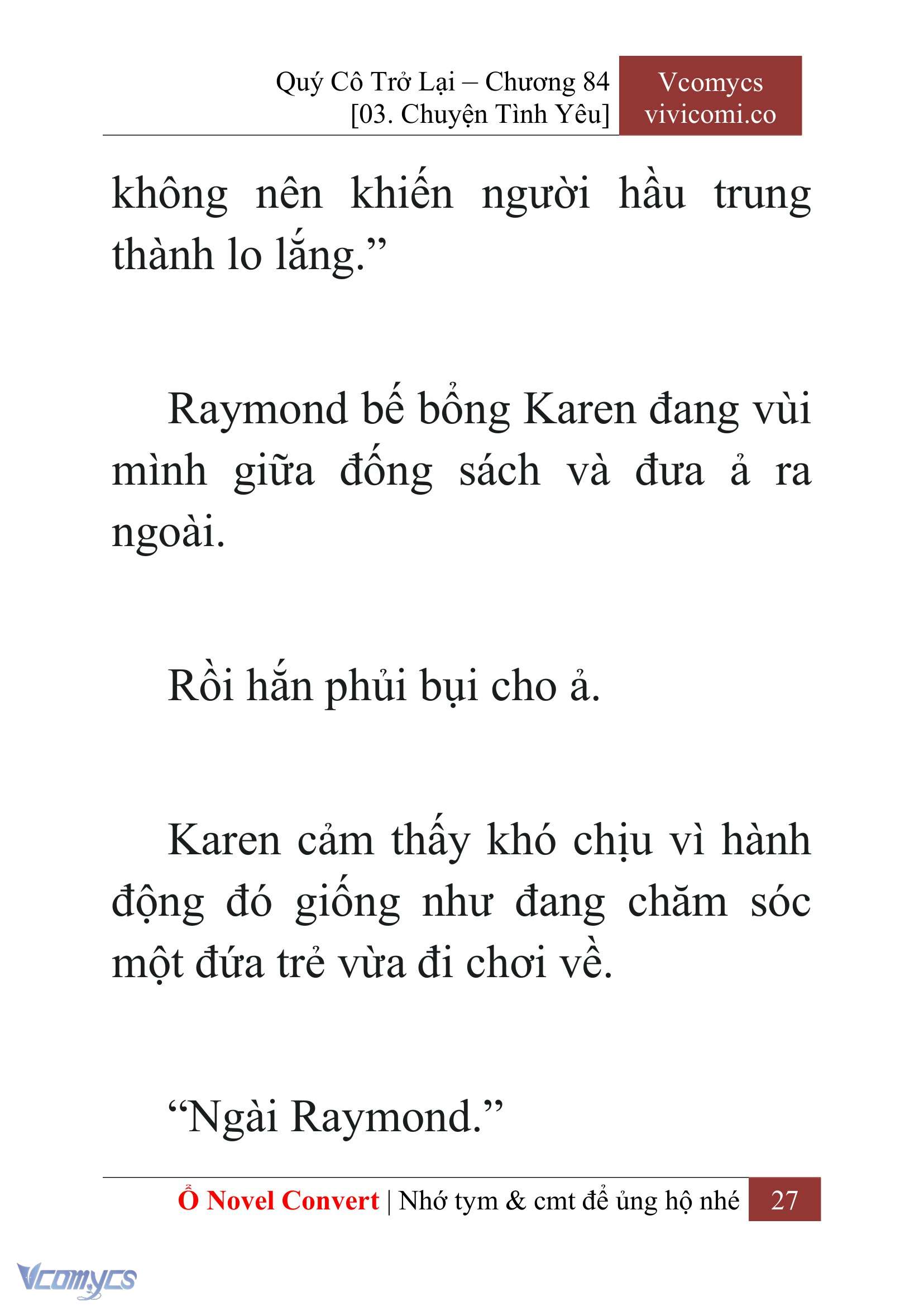 [Novel] Quý Cô Trở Lại Chap 84 - Trang 2