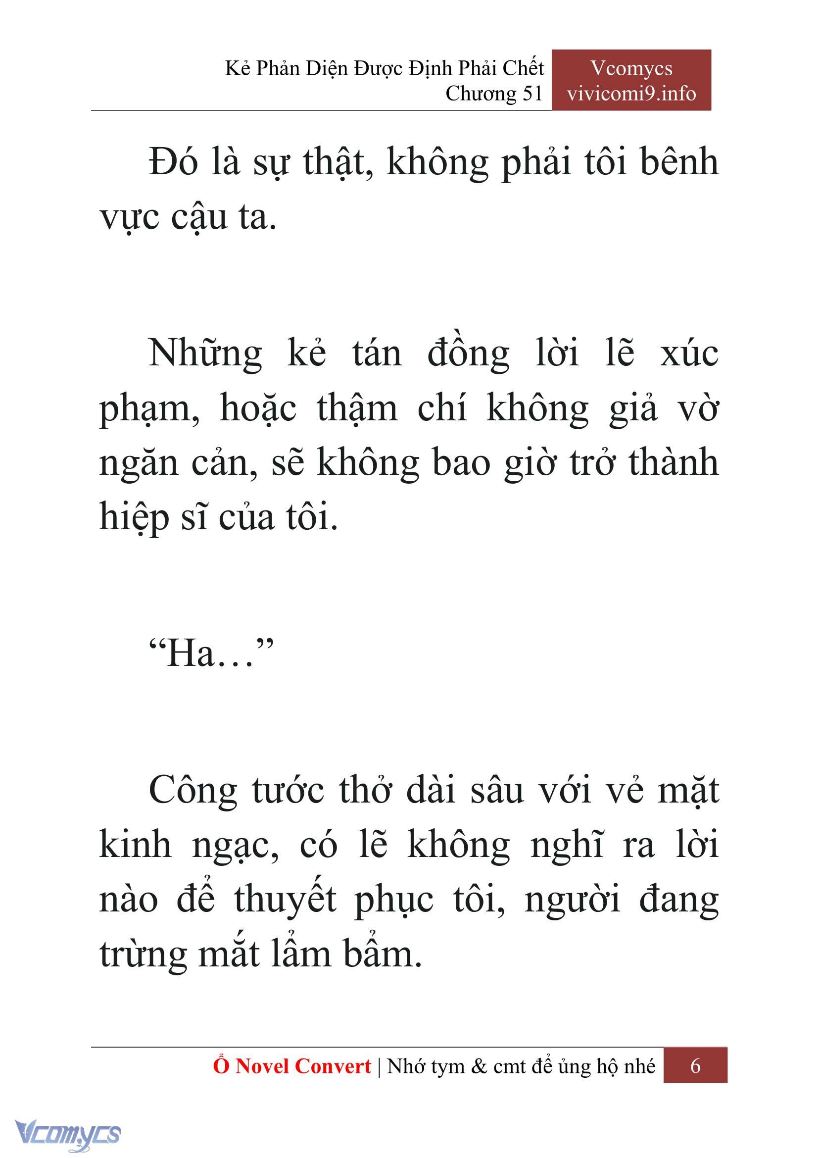 [Novel] Kẻ Phản Diện Được Định Phải Chết Chap 51 - Next Chap 52