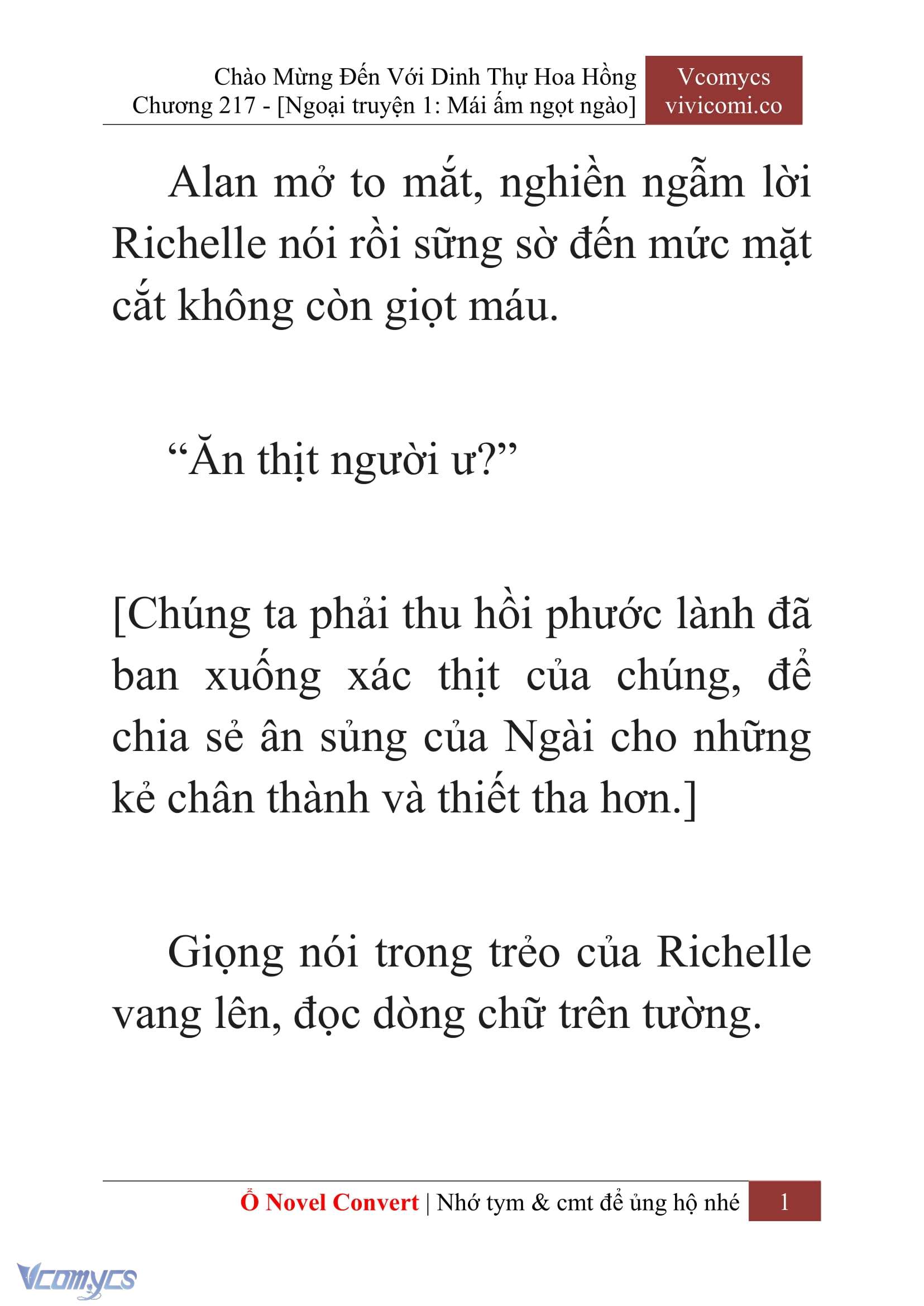 [Novel] Chào Mừng Đến Với Dinh Thự Hoa Hồng Chap 217 - Trang 2