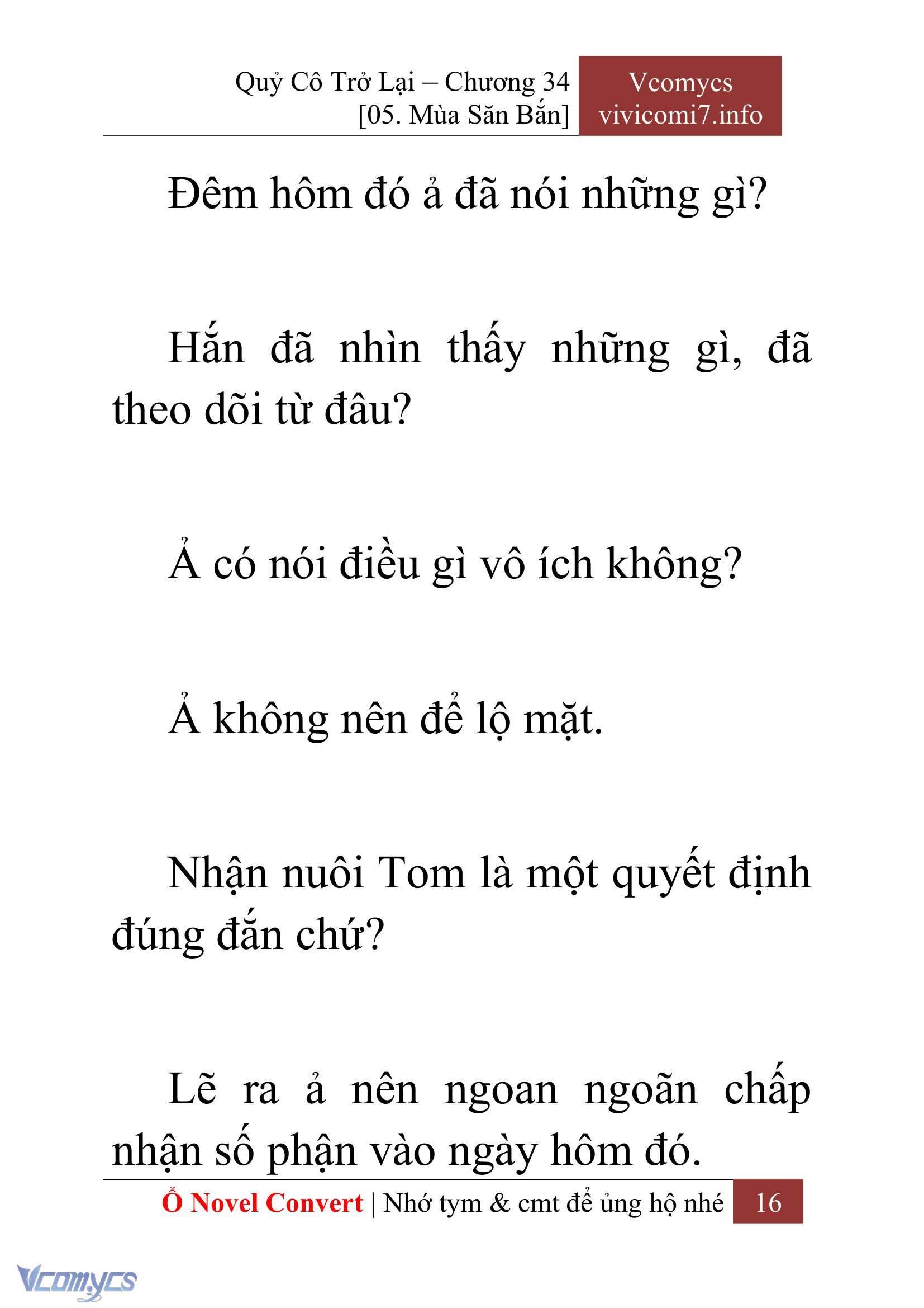 [Novel] Quý Cô Trở Lại Chap 34 - Trang 2