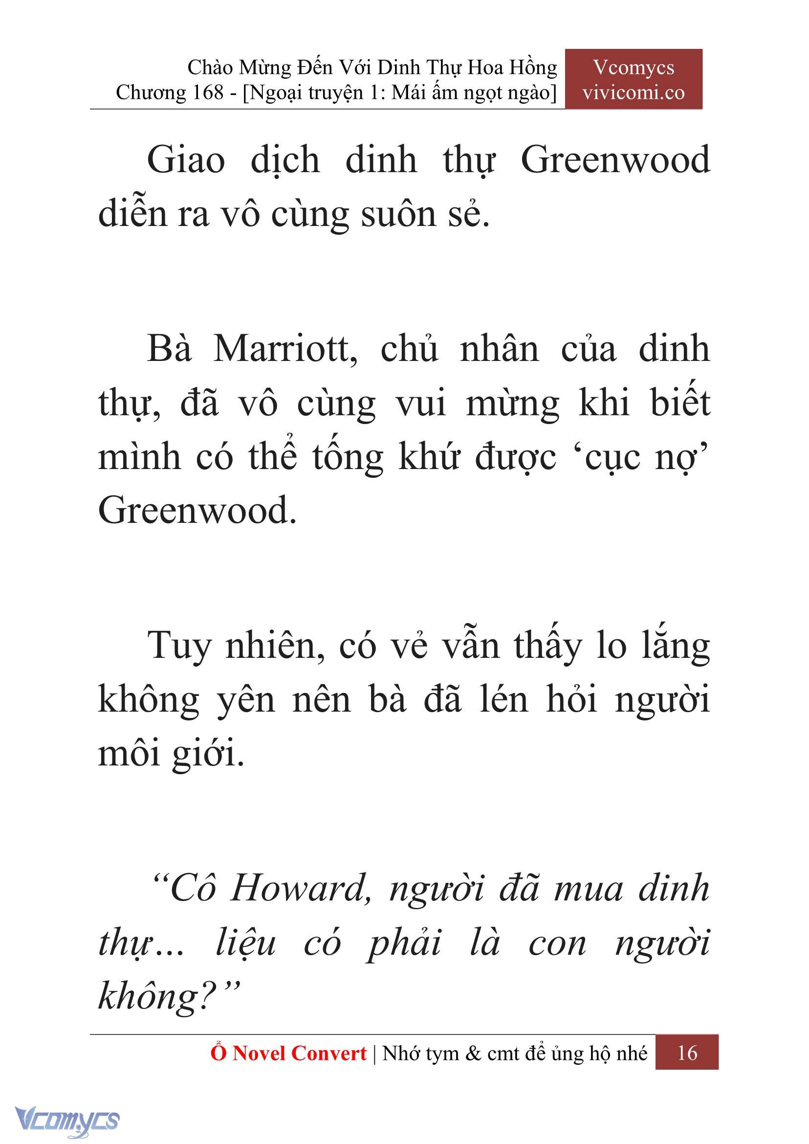[Novel] Chào Mừng Đến Với Dinh Thự Hoa Hồng Chap 168 - Trang 2
