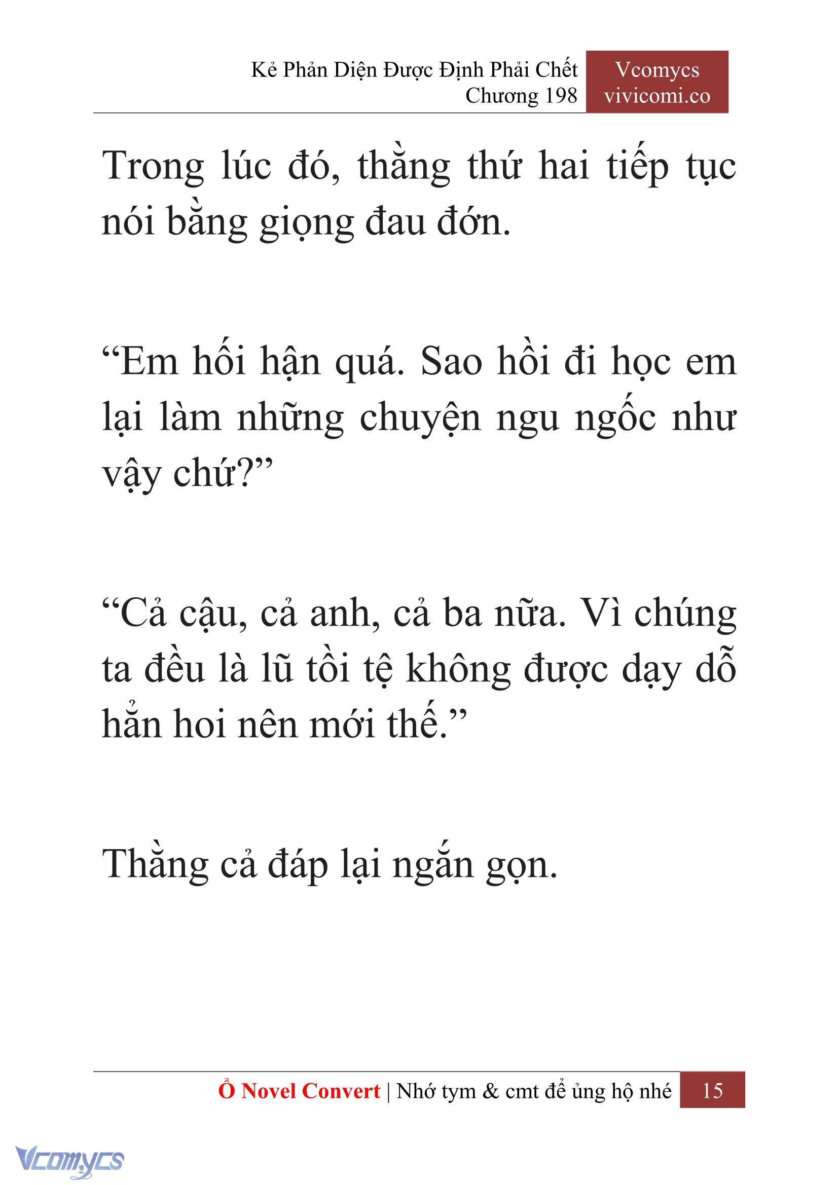 [Novel] Kẻ Phản Diện Được Định Phải Chết Chap 198 - Trang 2