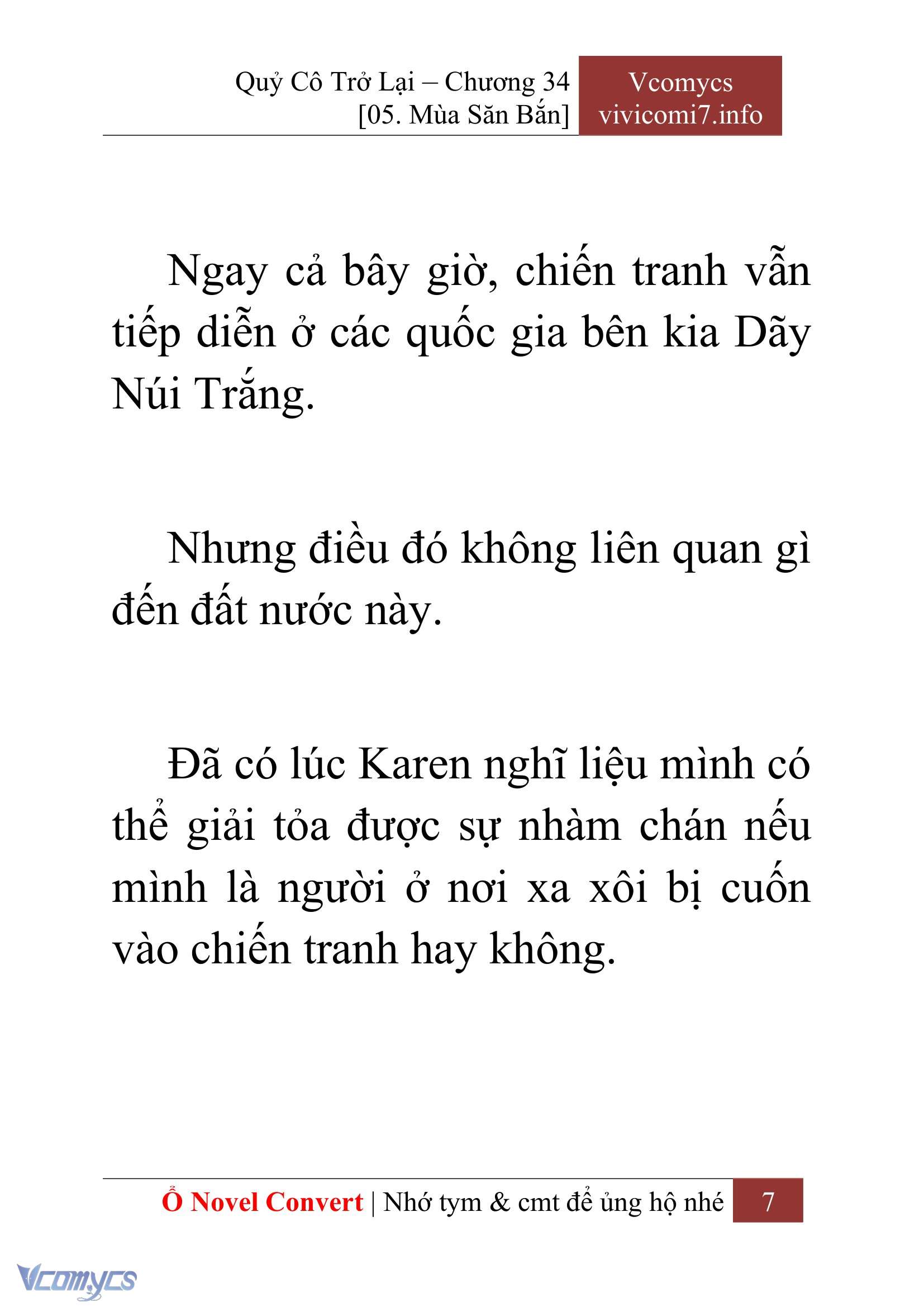 [Novel] Quý Cô Trở Lại Chap 34 - Trang 2